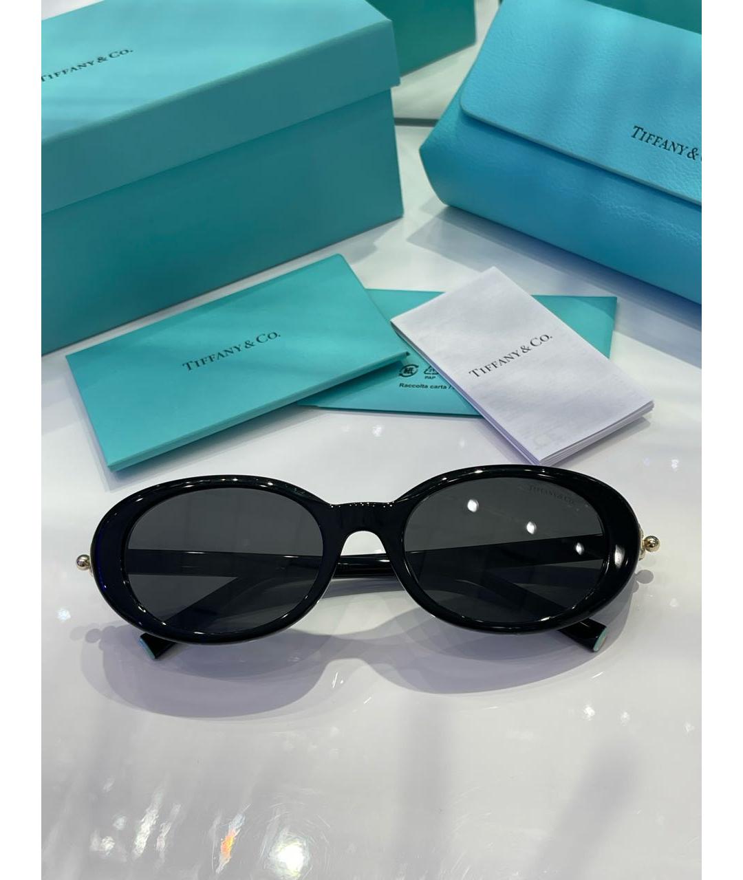 TIFFANY&CO Черные пластиковые солнцезащитные очки, фото 4