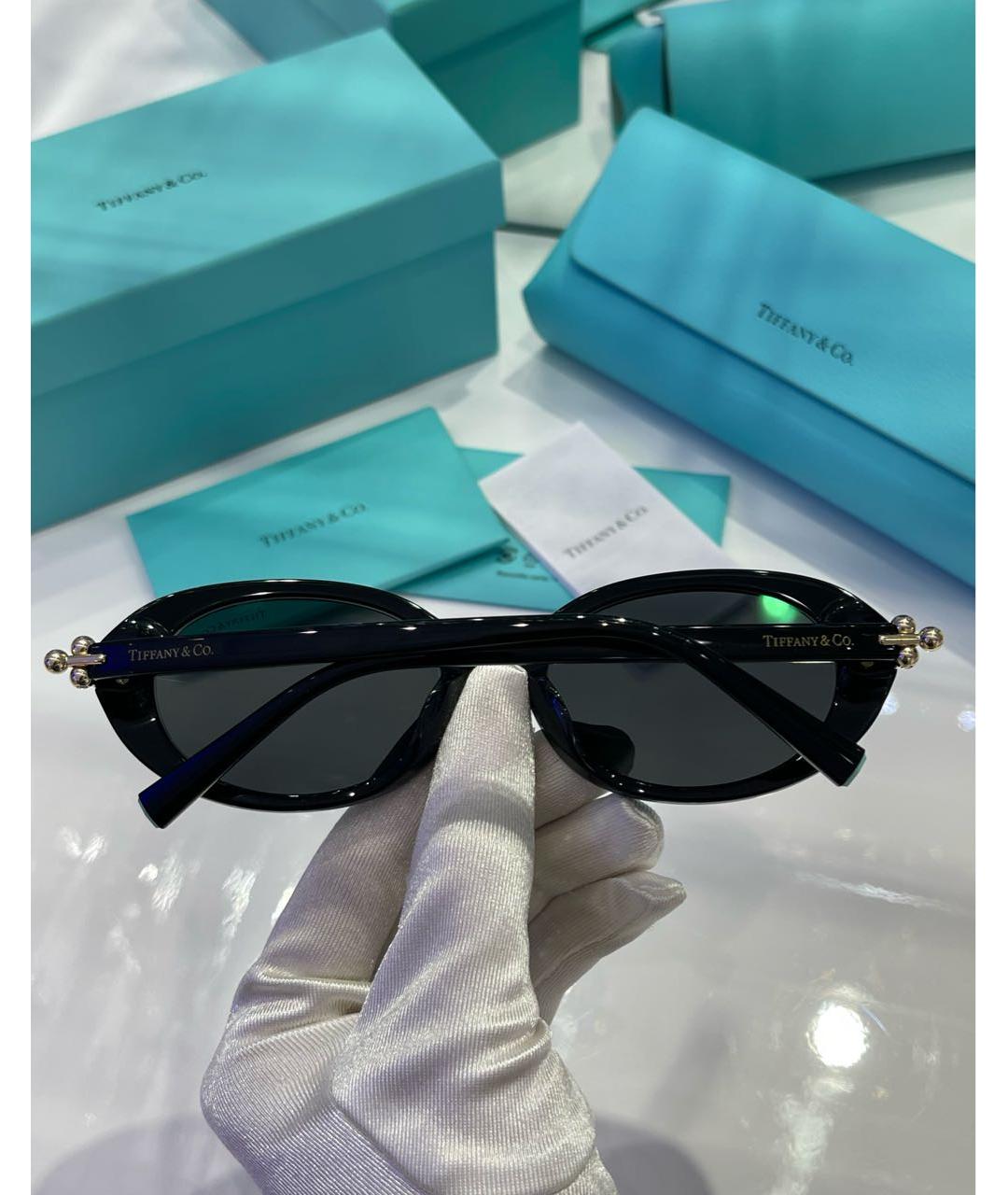 TIFFANY&CO Черные пластиковые солнцезащитные очки, фото 8