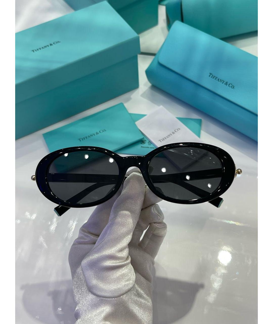 TIFFANY&CO Черные пластиковые солнцезащитные очки, фото 7