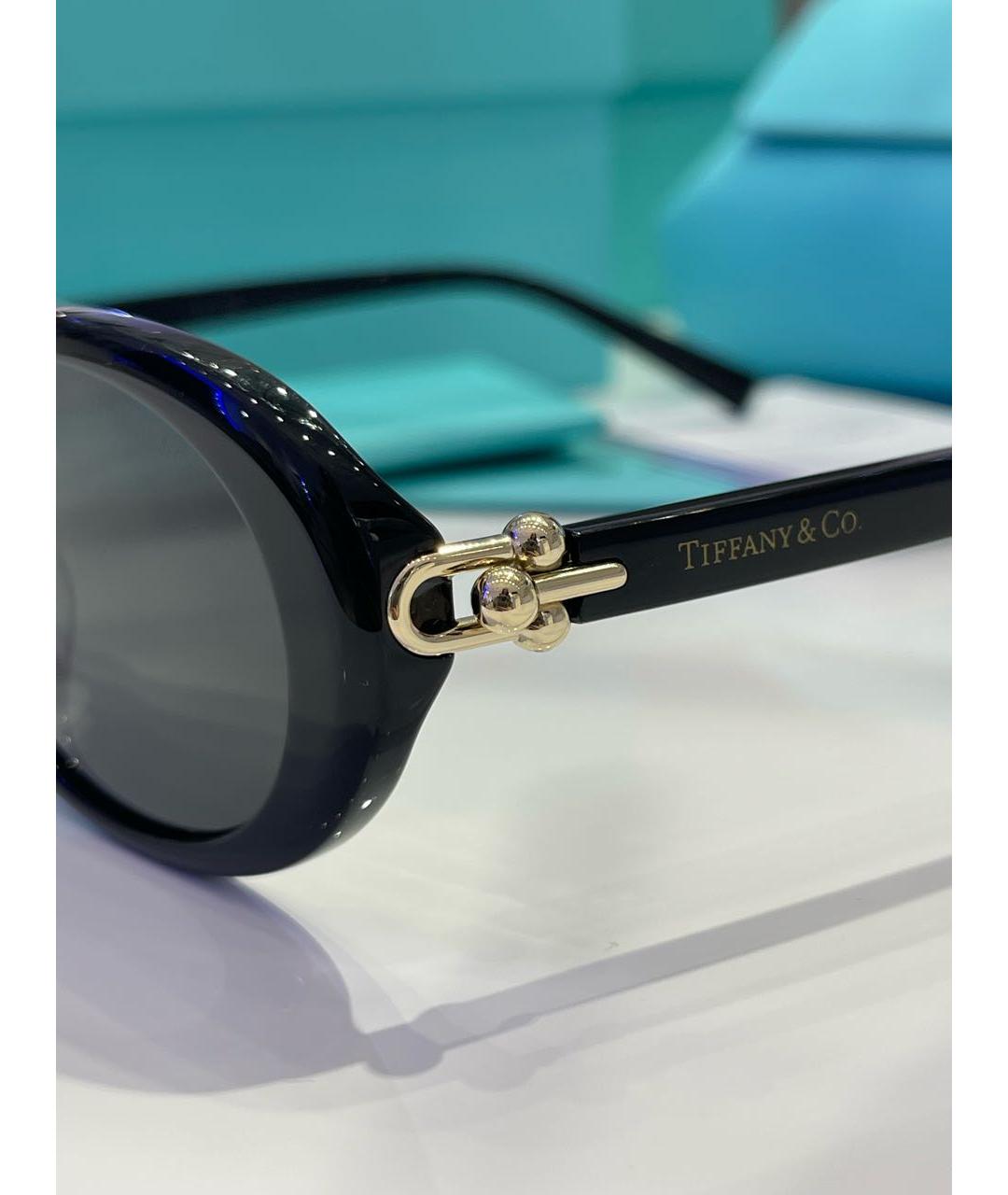 TIFFANY&CO Черные пластиковые солнцезащитные очки, фото 5