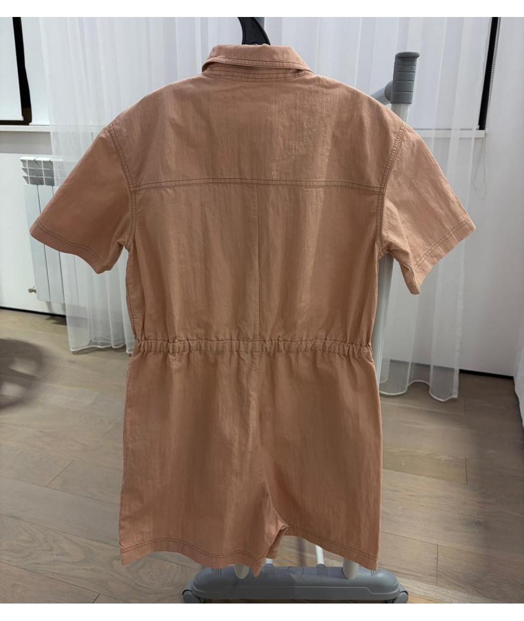 BRUNELLO CUCINELLI Розовый хлопковый комбинезон, фото 2