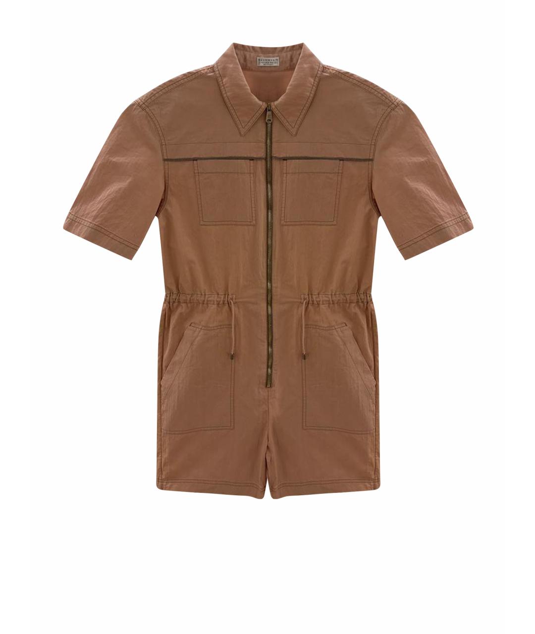 BRUNELLO CUCINELLI Розовый хлопковый комбинезон, фото 1