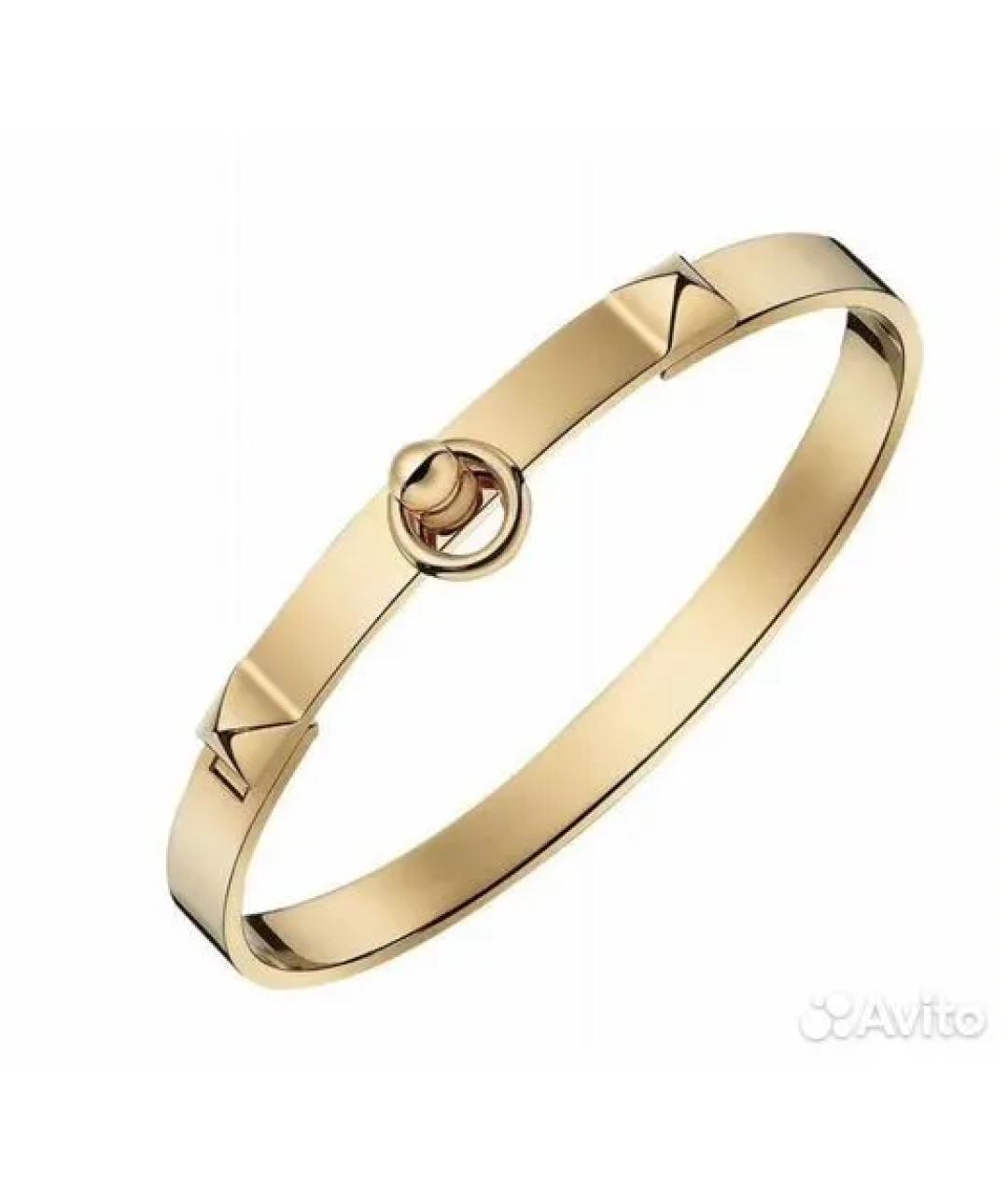 HERMES Желтый браслет из желтого золота, фото 7