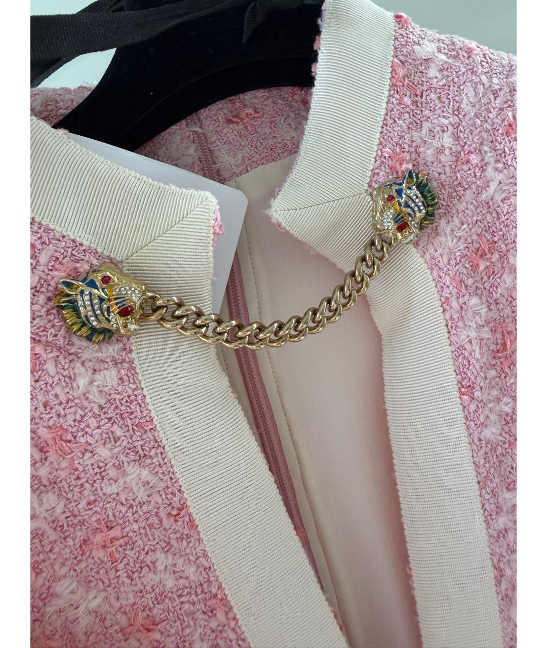 GUCCI Розовое хлопковое платье, фото 8