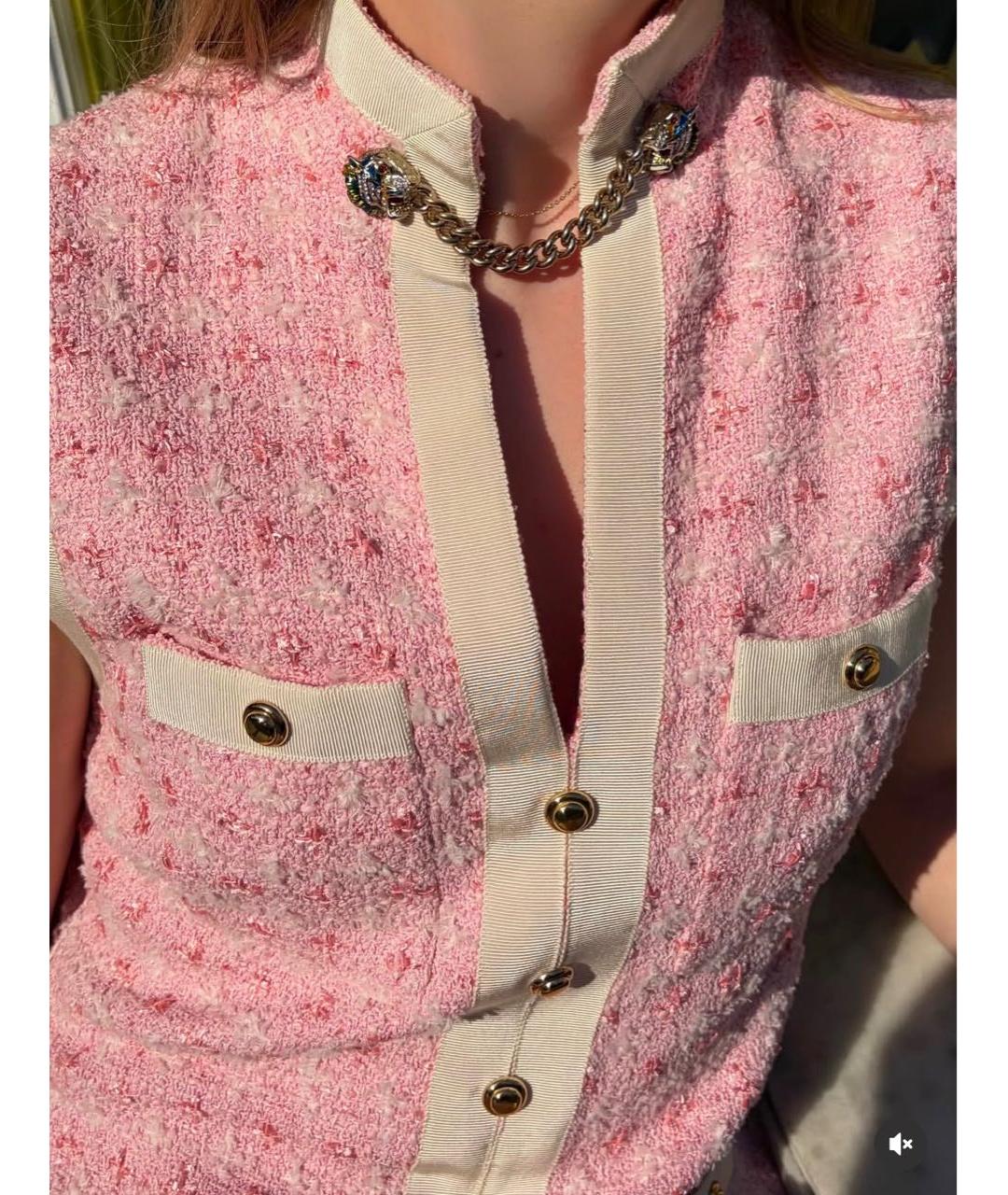 GUCCI Розовое хлопковое платье, фото 2