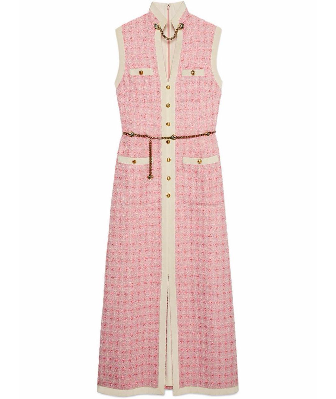 GUCCI Розовое хлопковое платье, фото 9