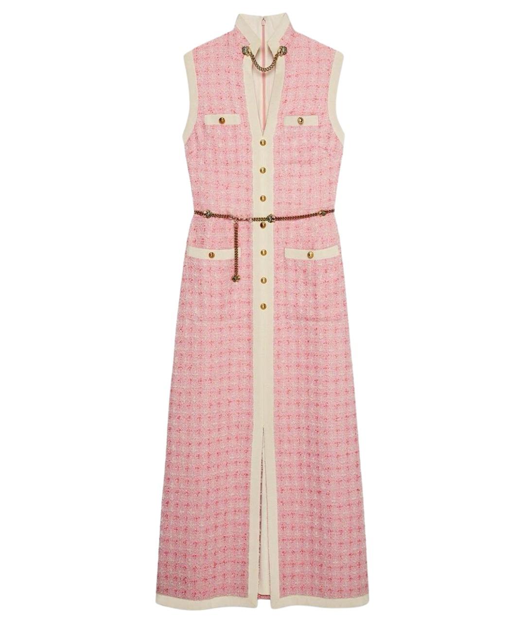 GUCCI Розовое хлопковое платье, фото 1