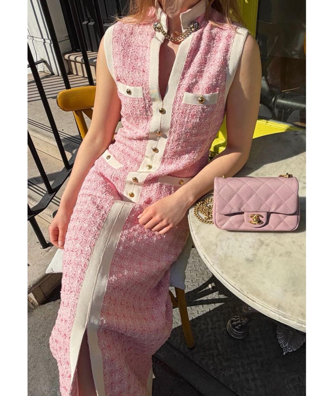 GUCCI Розовое хлопковое платье, фото 3
