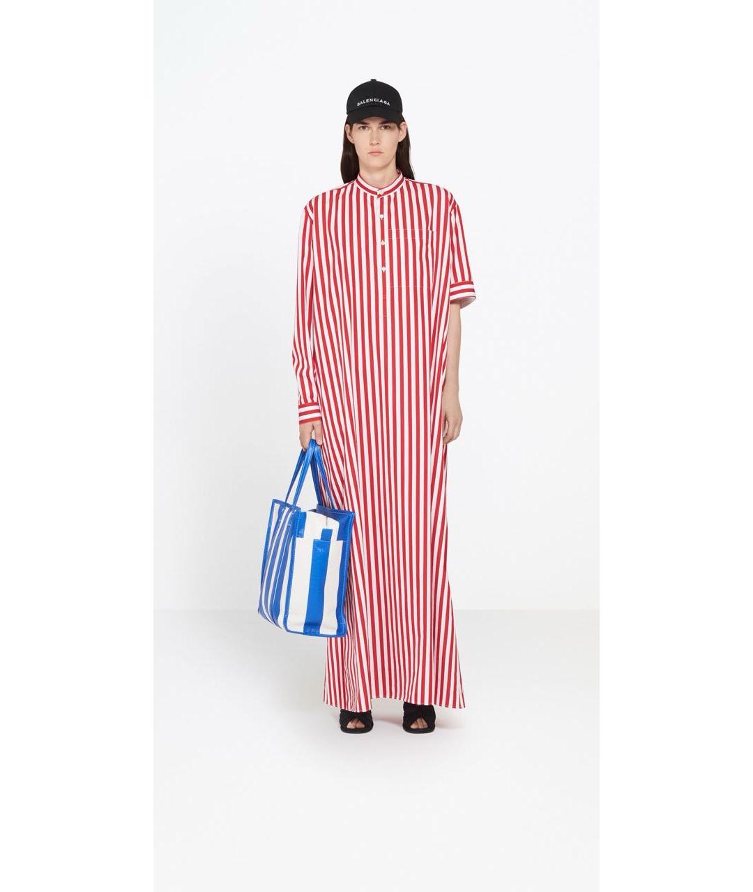 BALENCIAGA Красное хлопковое повседневное платье, фото 2