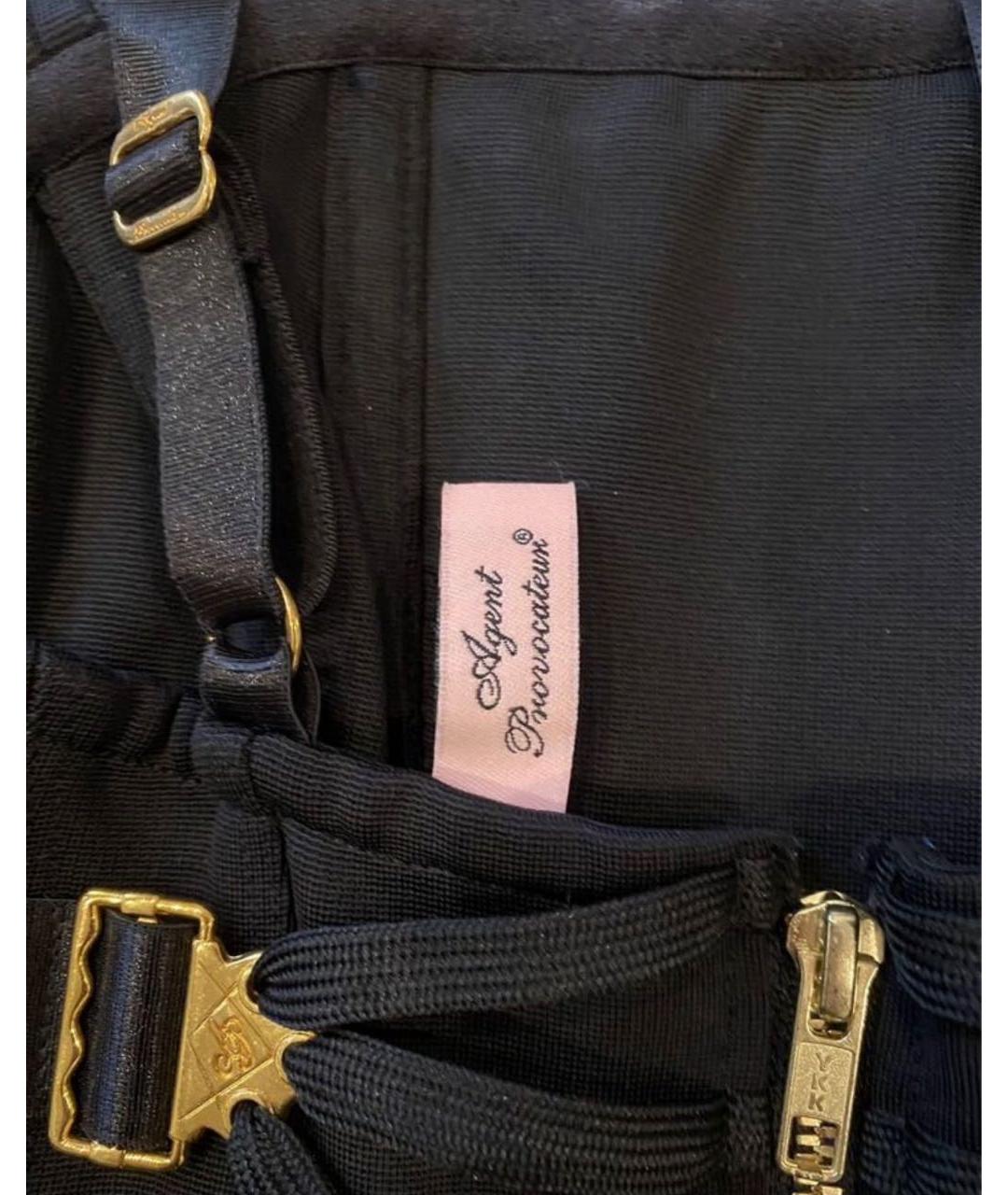 AGENT PROVOCATEUR Черное вискозное вечернее платье, фото 4