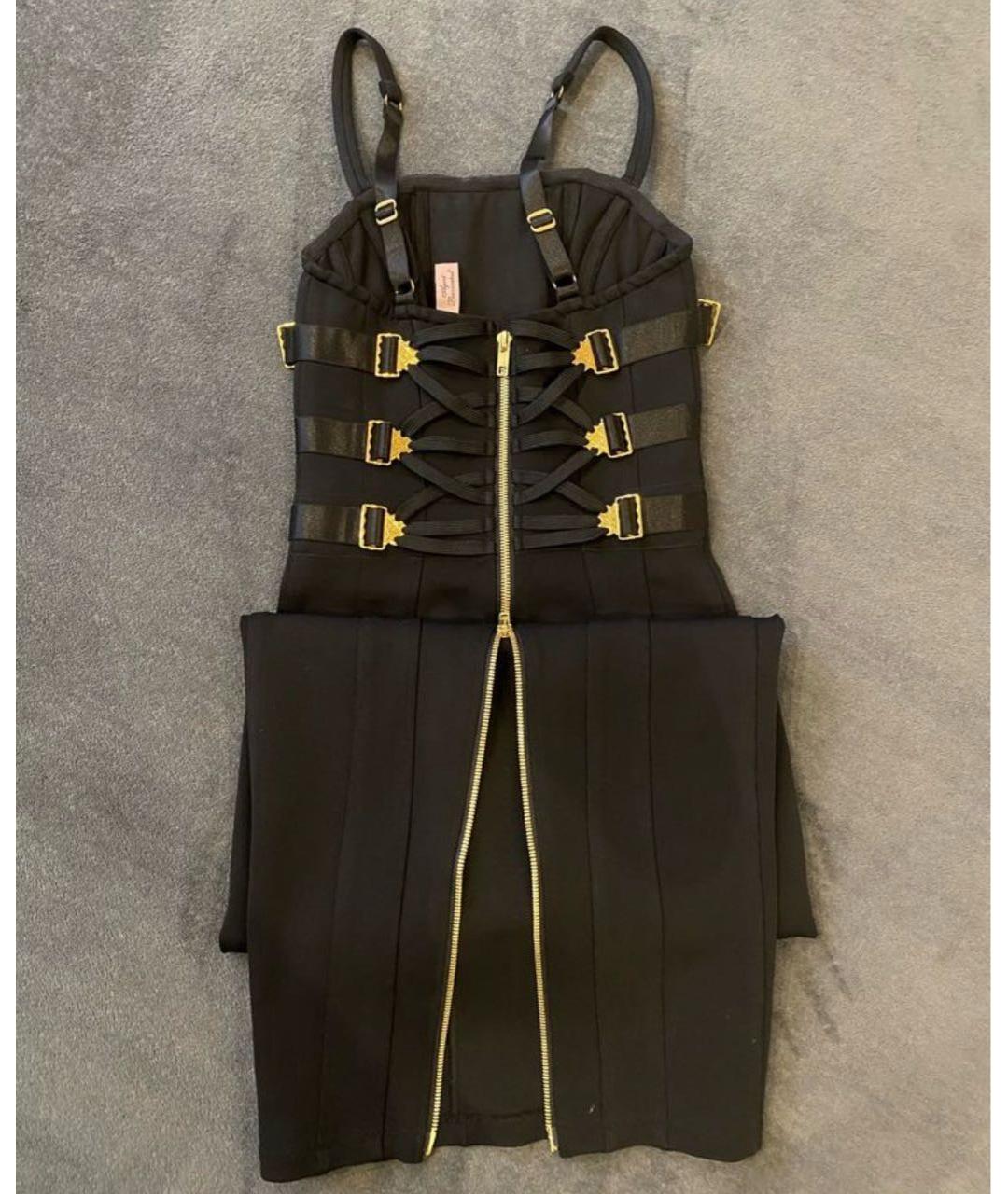 AGENT PROVOCATEUR Черное вискозное вечернее платье, фото 3