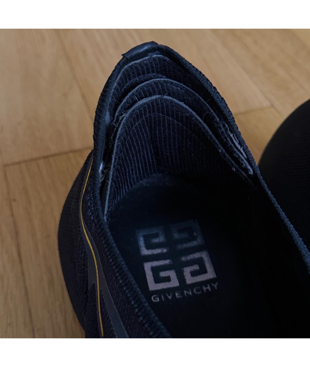 GIVENCHY Черные синтетические низкие кроссовки / кеды, фото 5