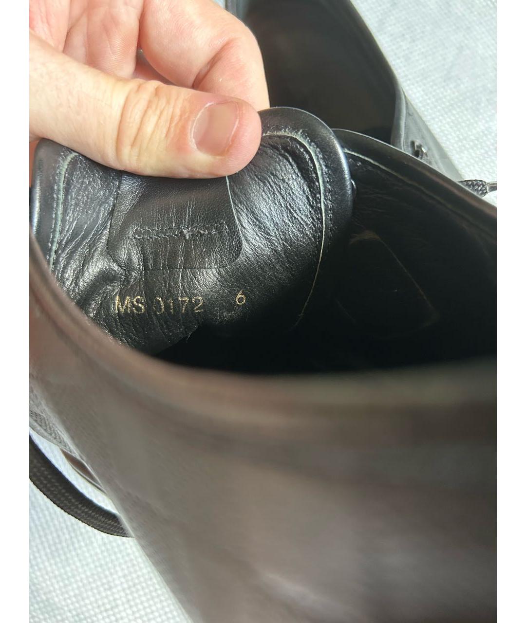 LOUIS VUITTON Черные кожаные кеды, фото 7