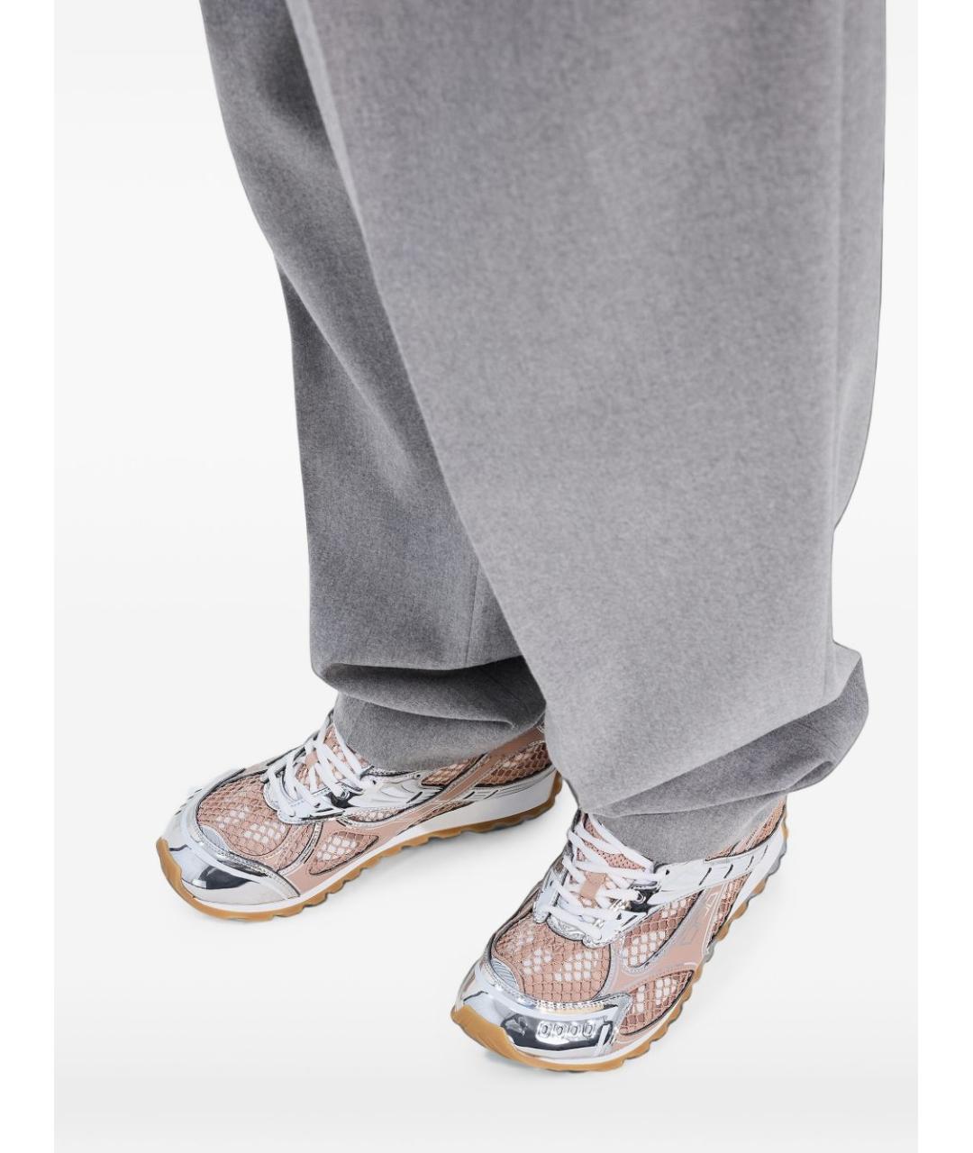 BOTTEGA VENETA Розовые синтетические кроссовки, фото 2
