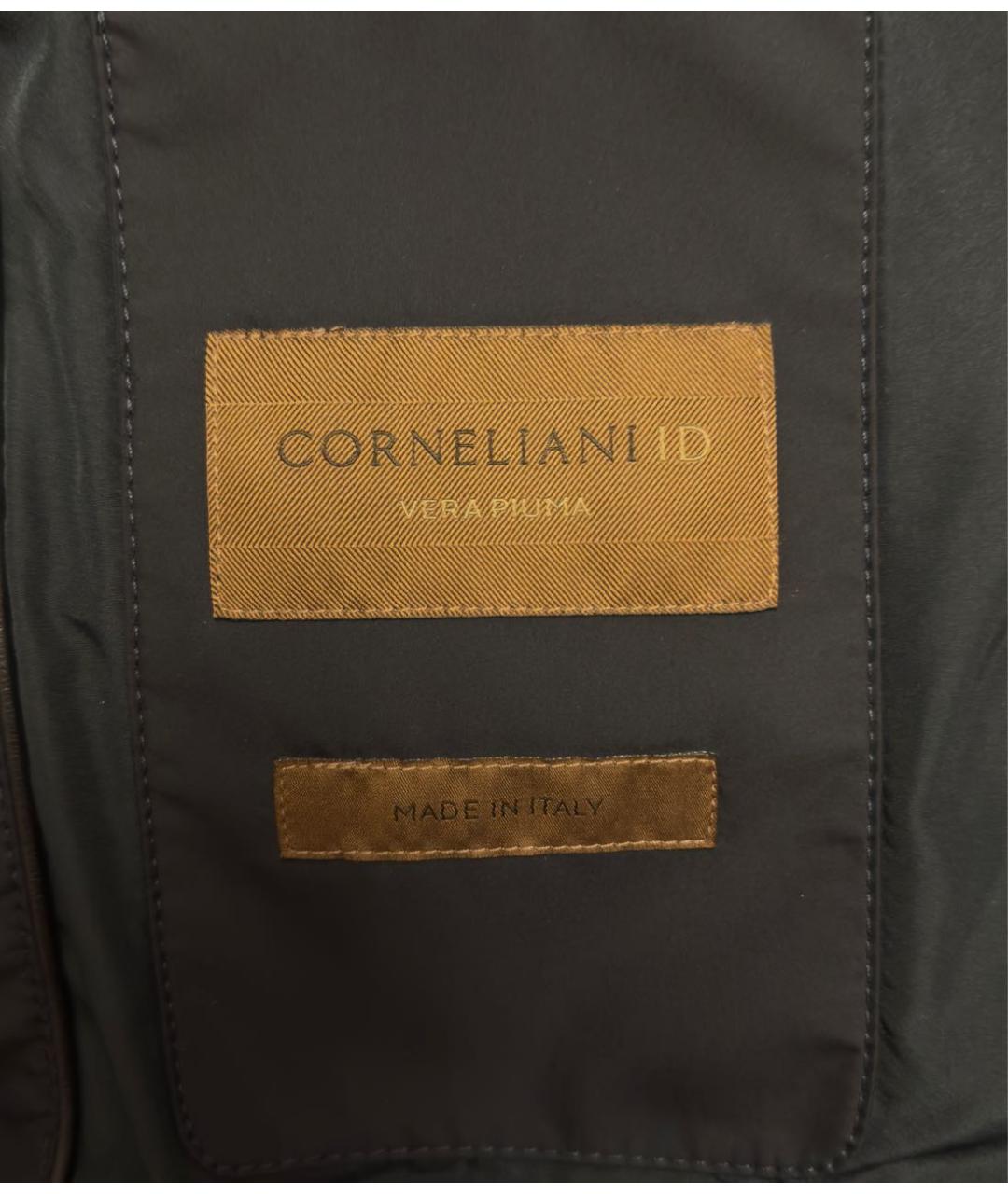 CORNELIANI Темно-синий полиэстеровый пуховик, фото 7