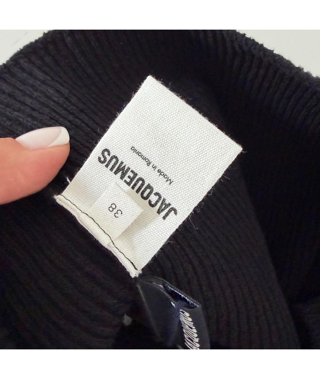 JACQUEMUS Черная хлопковая майка, фото 5