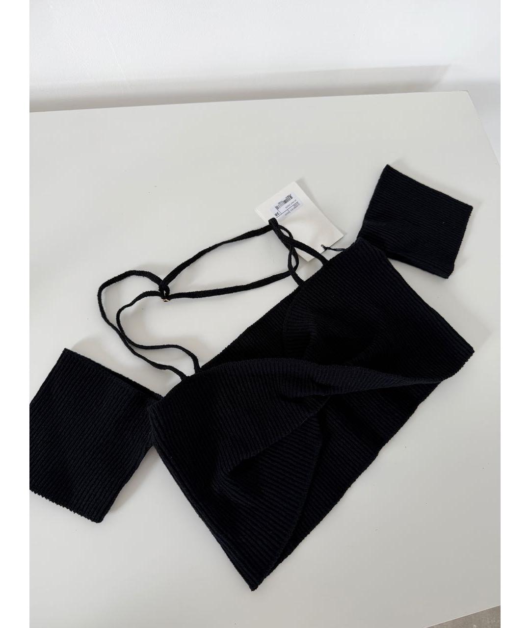JACQUEMUS Черная хлопковая майка, фото 2