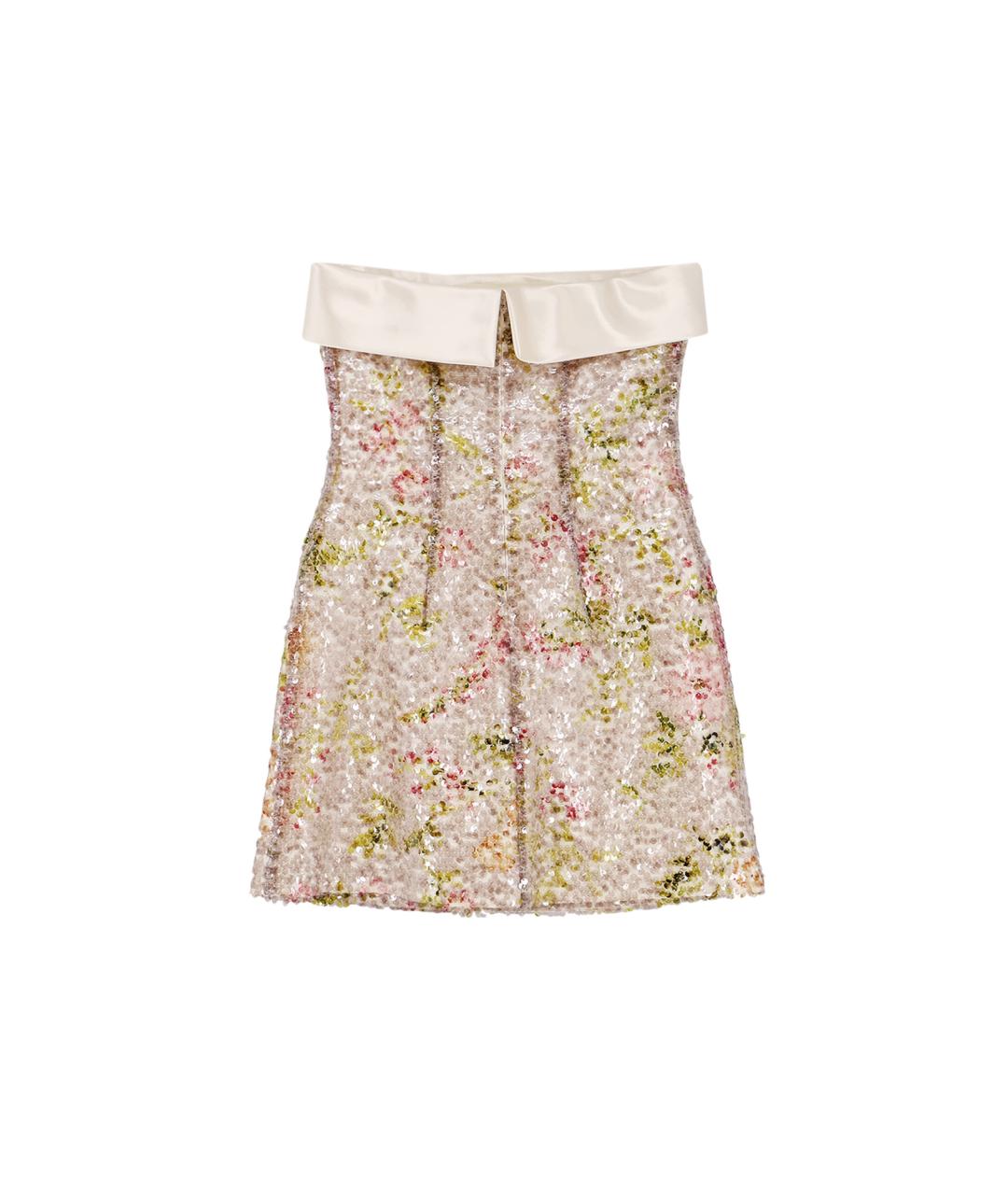 ALBERTA FERRETTI Мульти полиэстеровое коктейльное платье, фото 2
