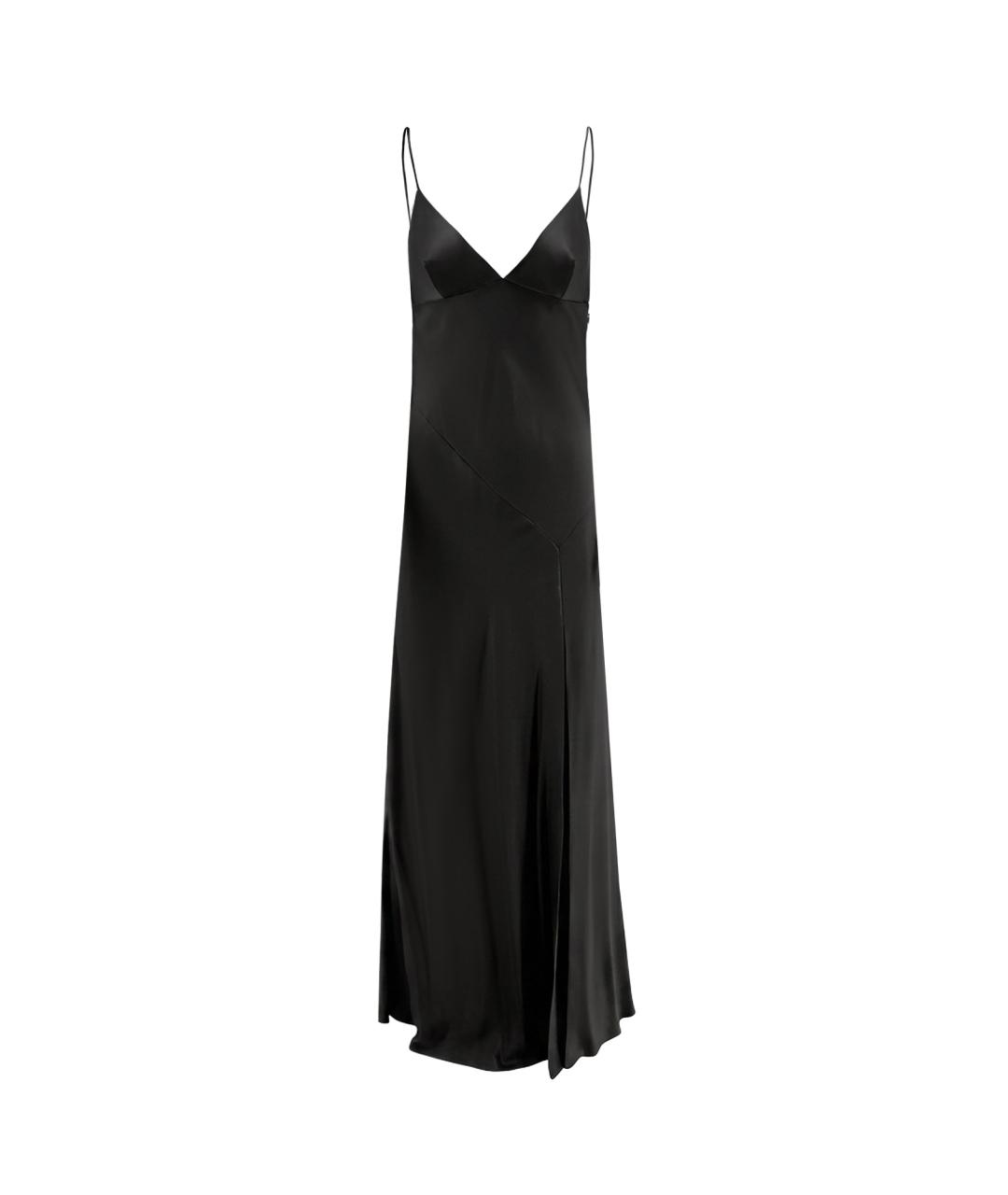 ALBERTA FERRETTI Черное вискозное коктейльное платье, фото 1