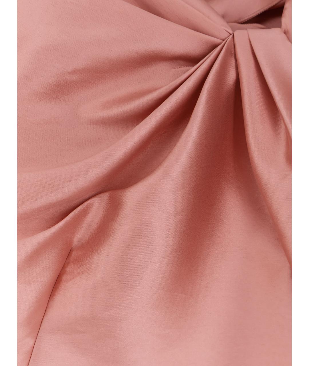 ALBERTA FERRETTI Розовое полиэстеровое вечернее платье, фото 3
