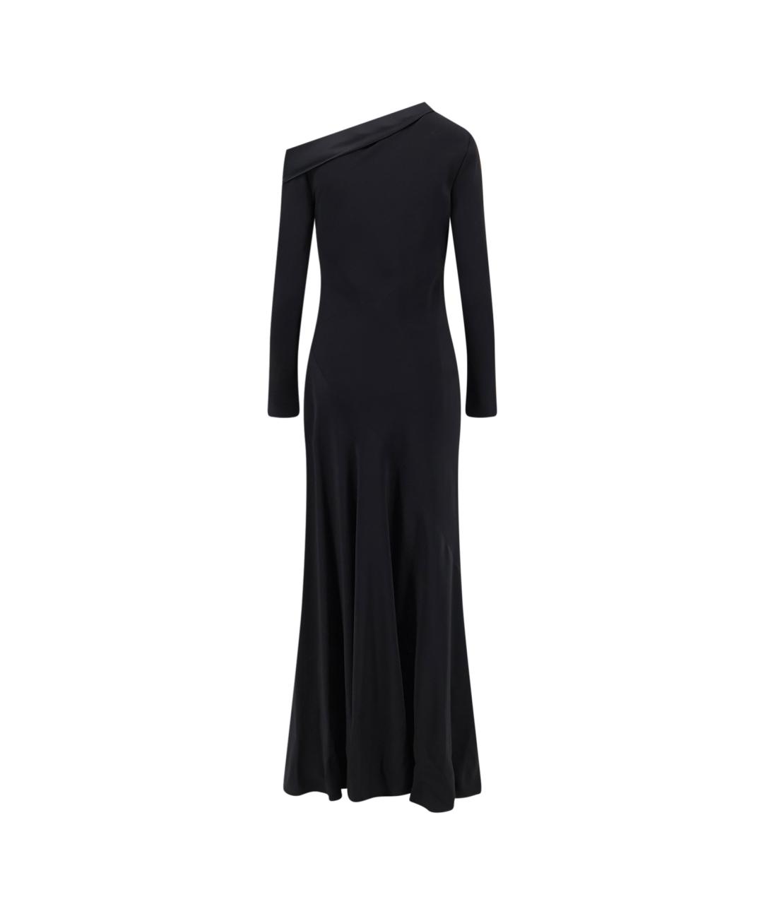 ALBERTA FERRETTI Черное вискозное коктейльное платье, фото 2