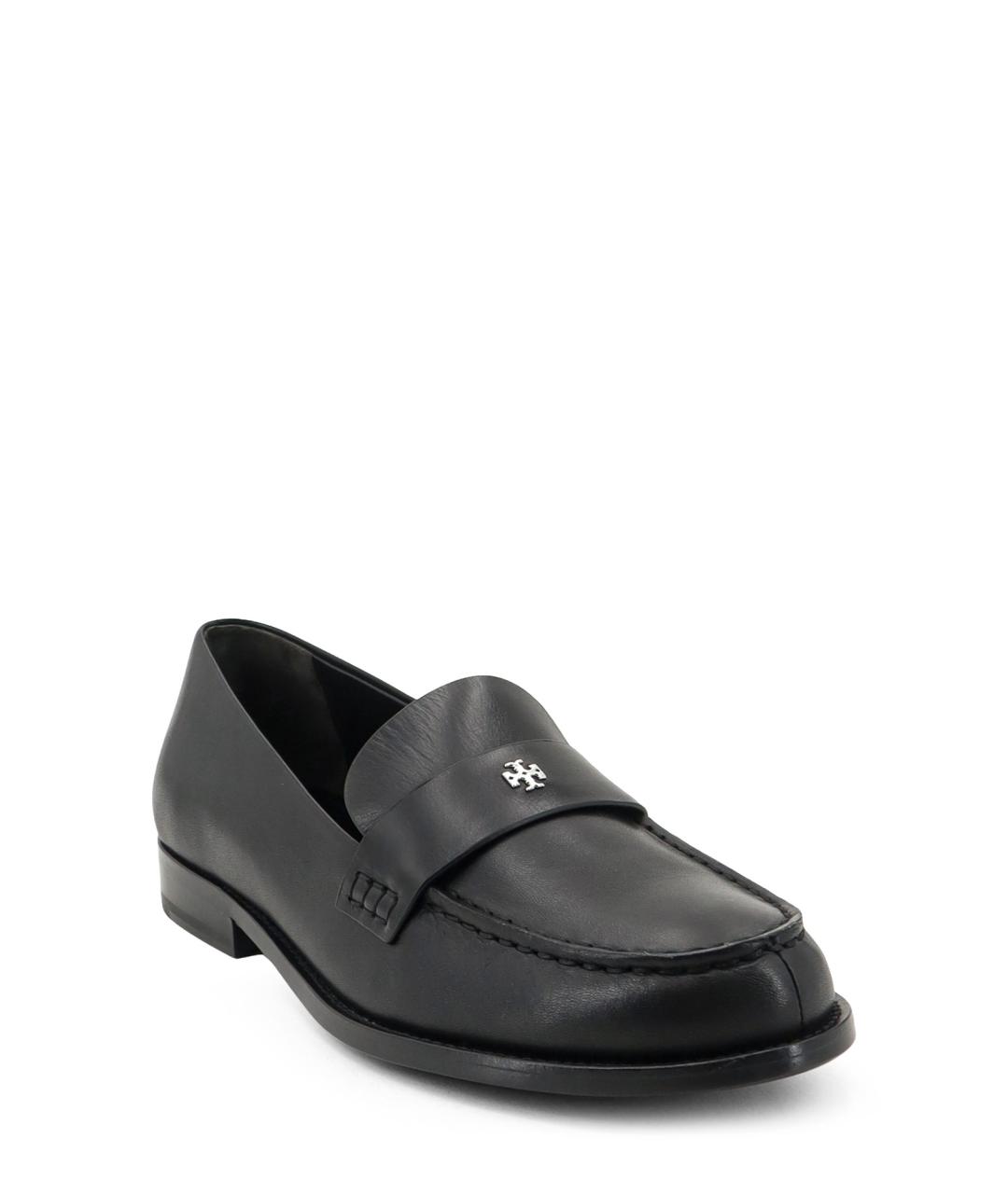 TORY BURCH Черные кожаные лоферы, фото 2