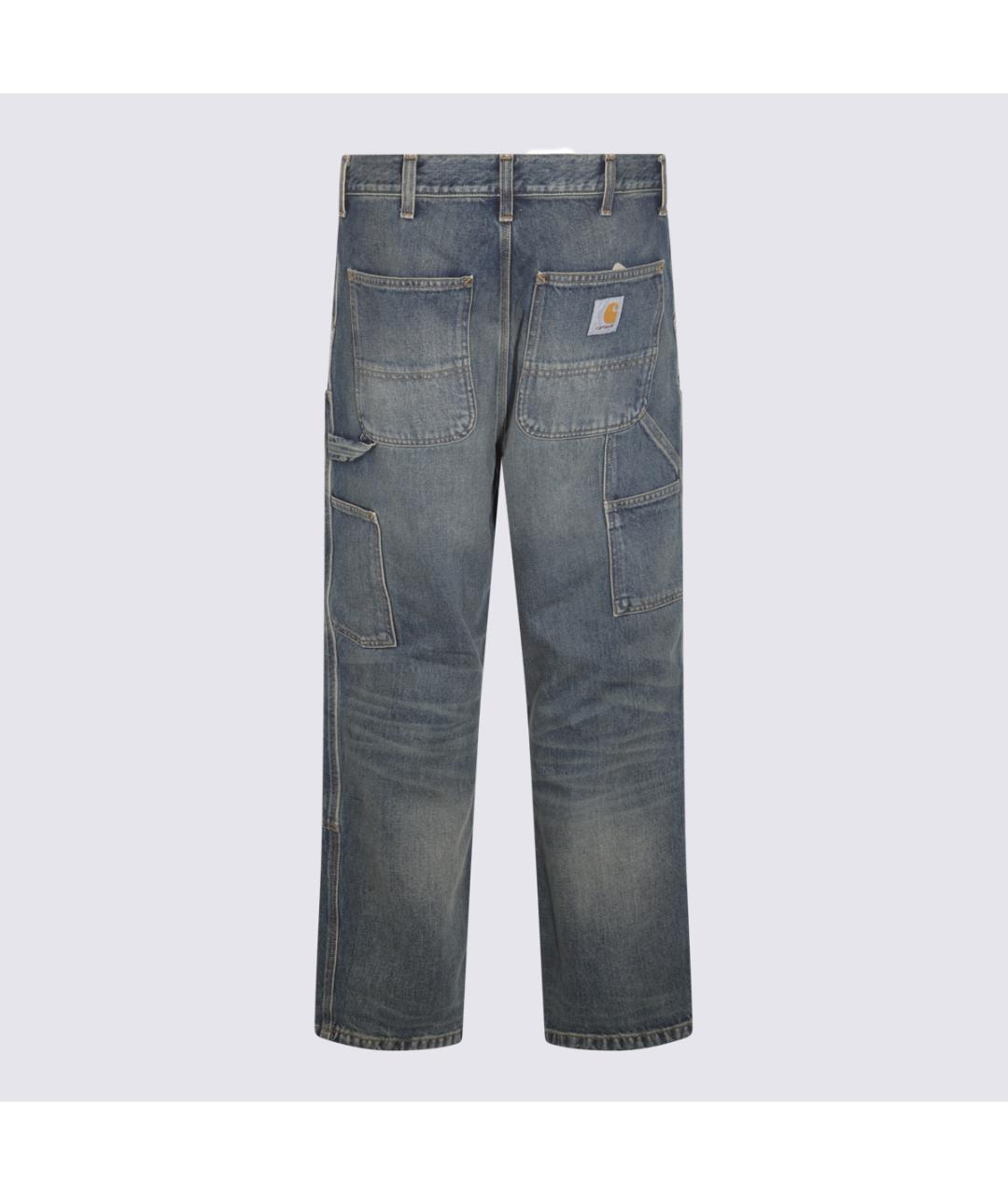 CARHARTT WIP Синие хлопковые прямые джинсы, фото 2