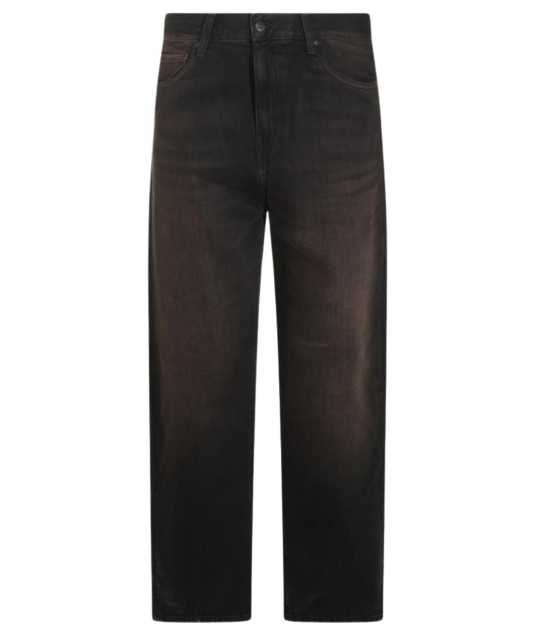 CARHARTT WIP Коричневые хлопковые прямые джинсы, фото 1