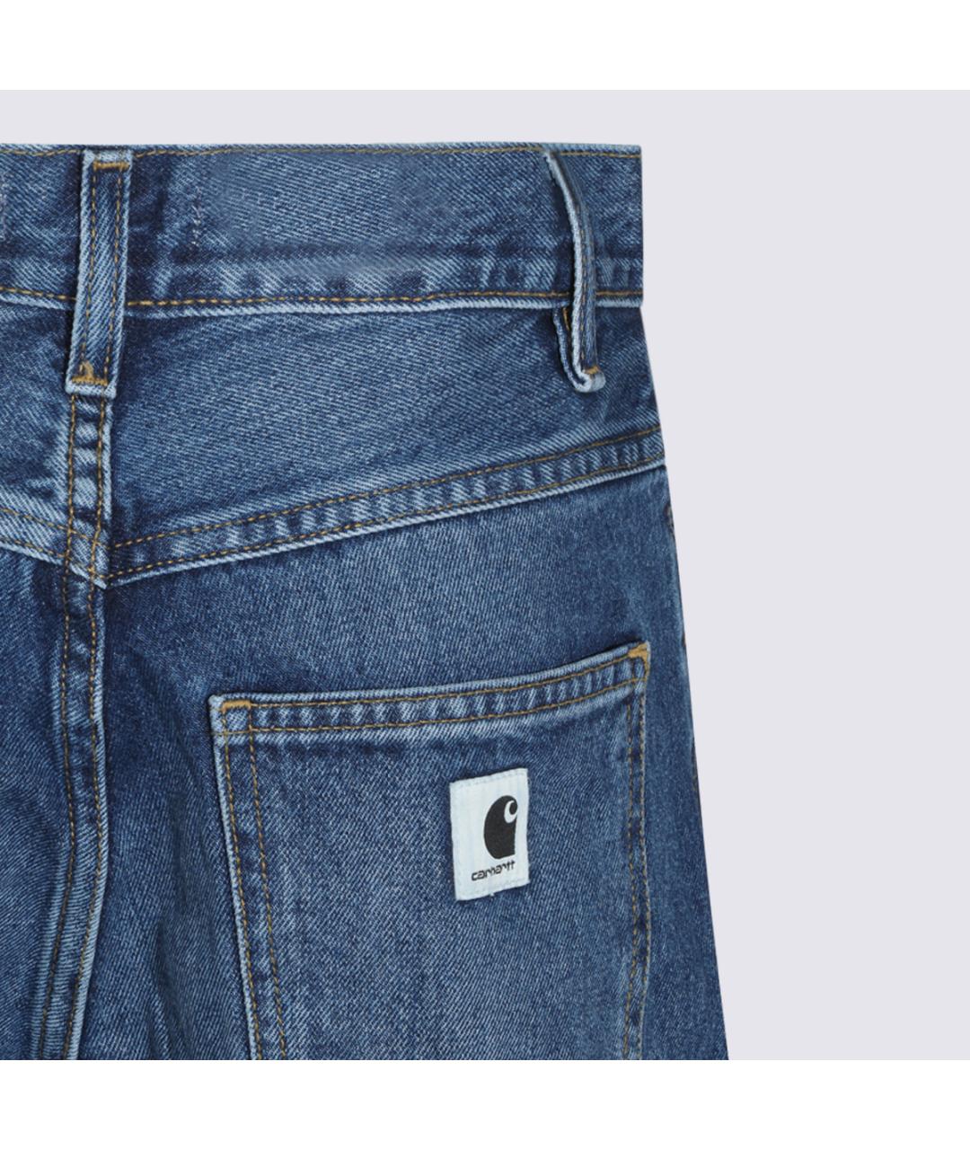 CARHARTT WIP Синие хлопковые прямые джинсы, фото 2