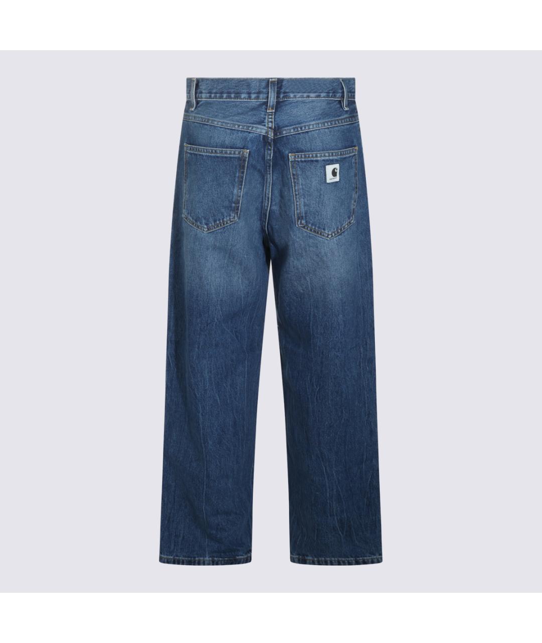 CARHARTT WIP Синие хлопковые прямые джинсы, фото 3