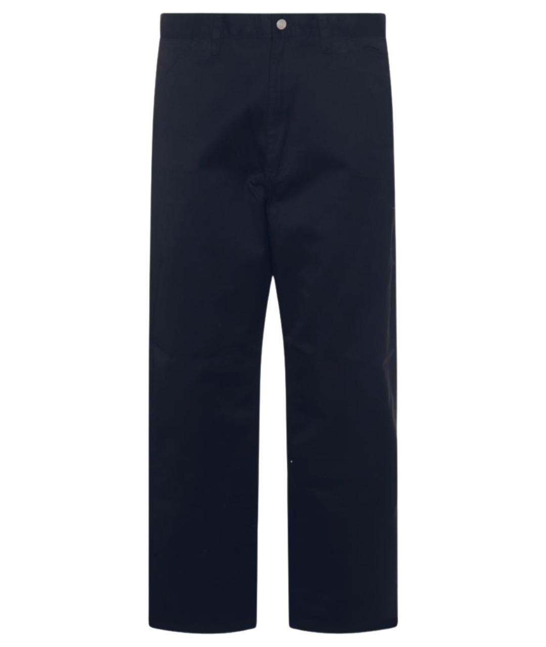 CARHARTT WIP Темно-синие хлопковые повседневные брюки, фото 1
