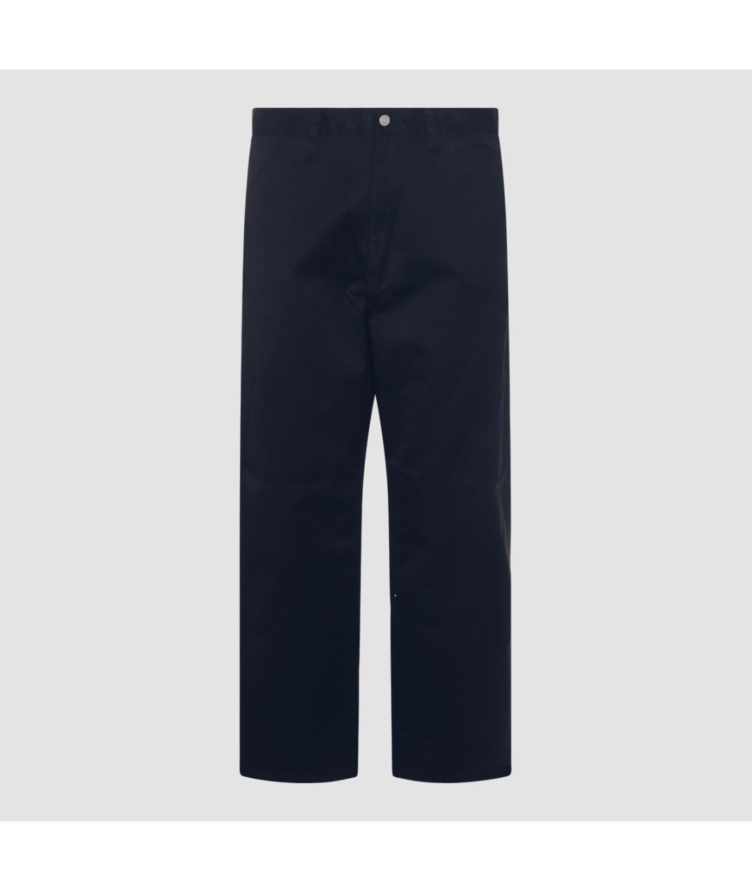 CARHARTT WIP Темно-синие хлопковые повседневные брюки, фото 3
