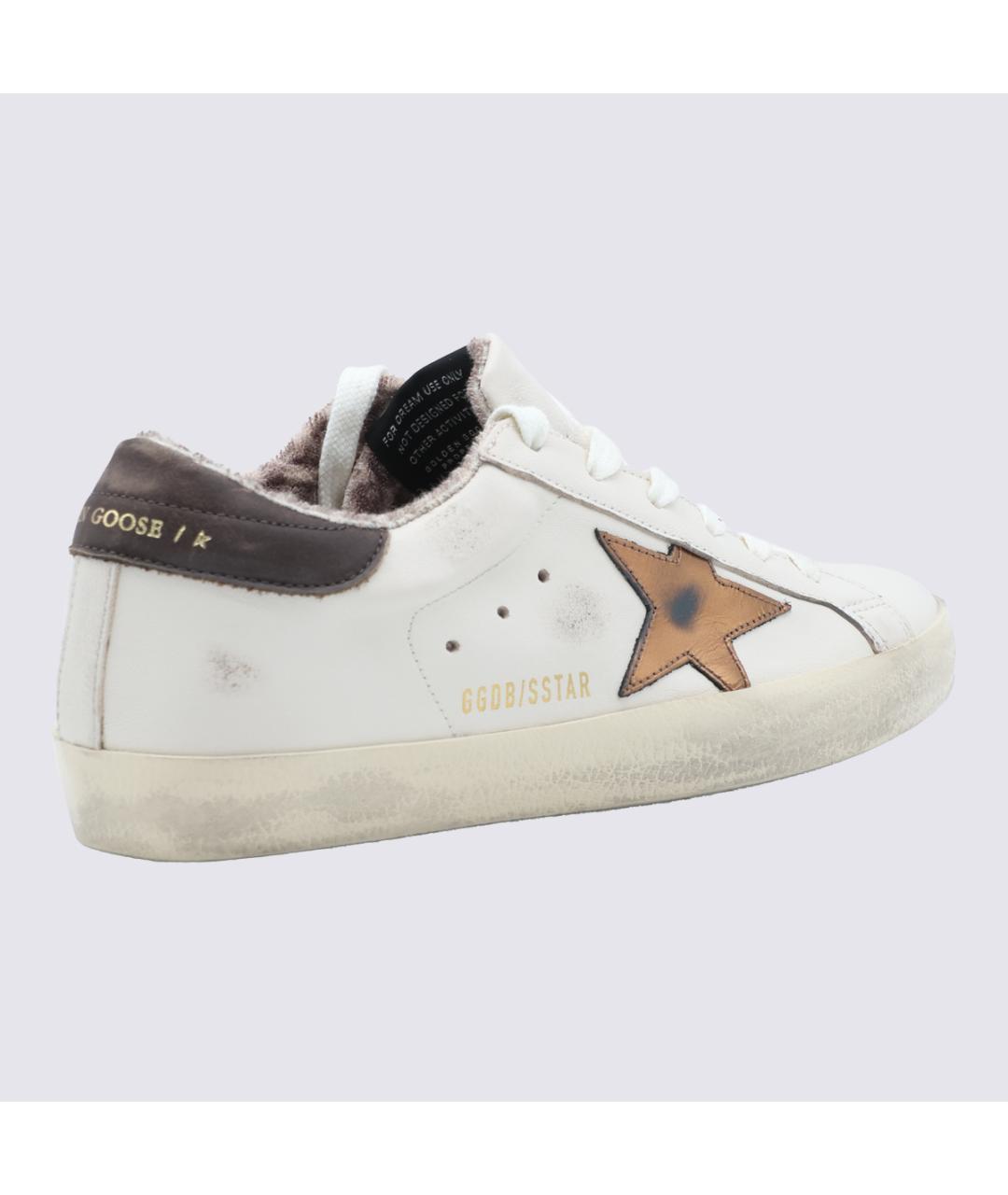 GOLDEN GOOSE Белые кожаные кеды, фото 3