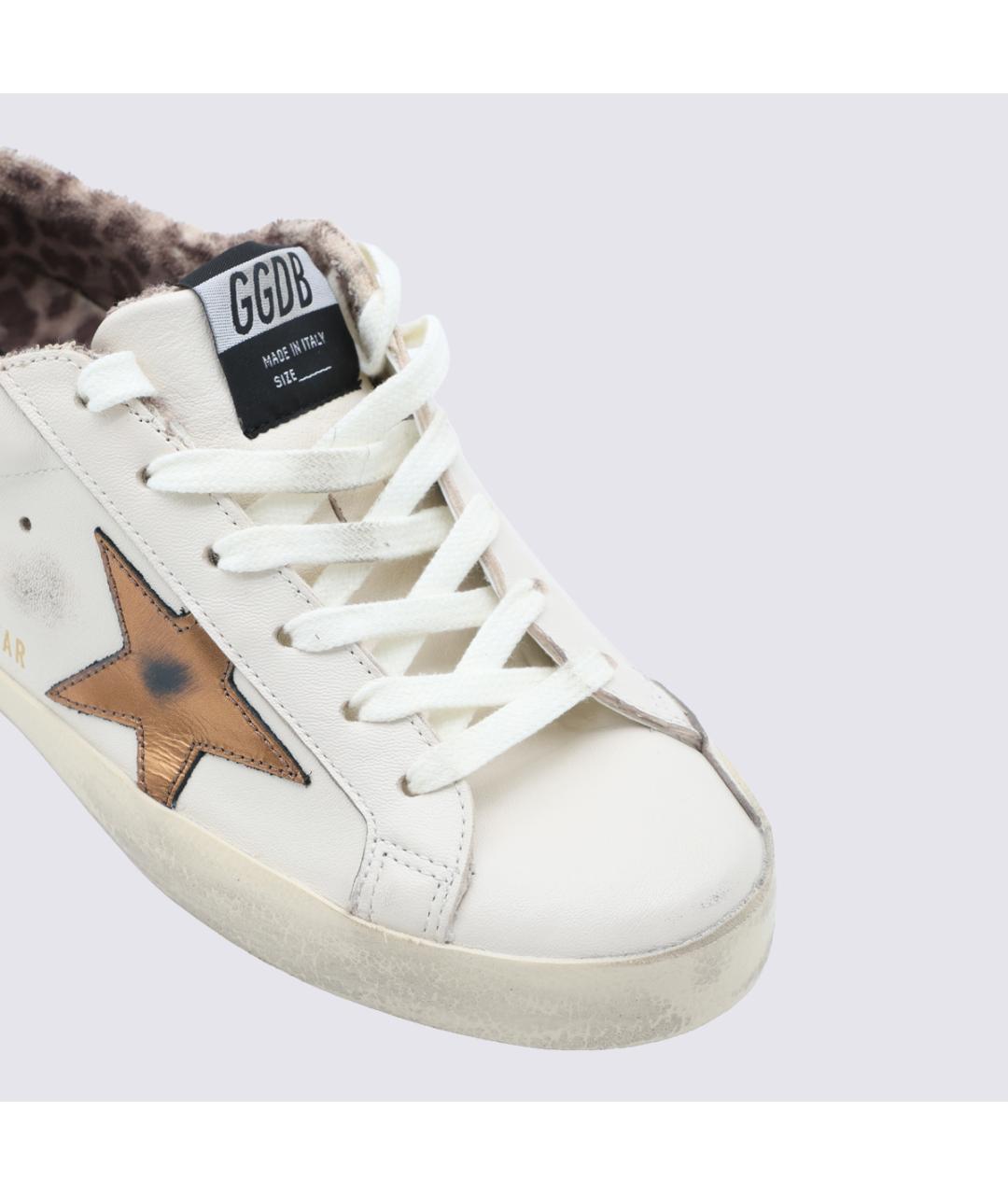 GOLDEN GOOSE Белые кожаные кеды, фото 4