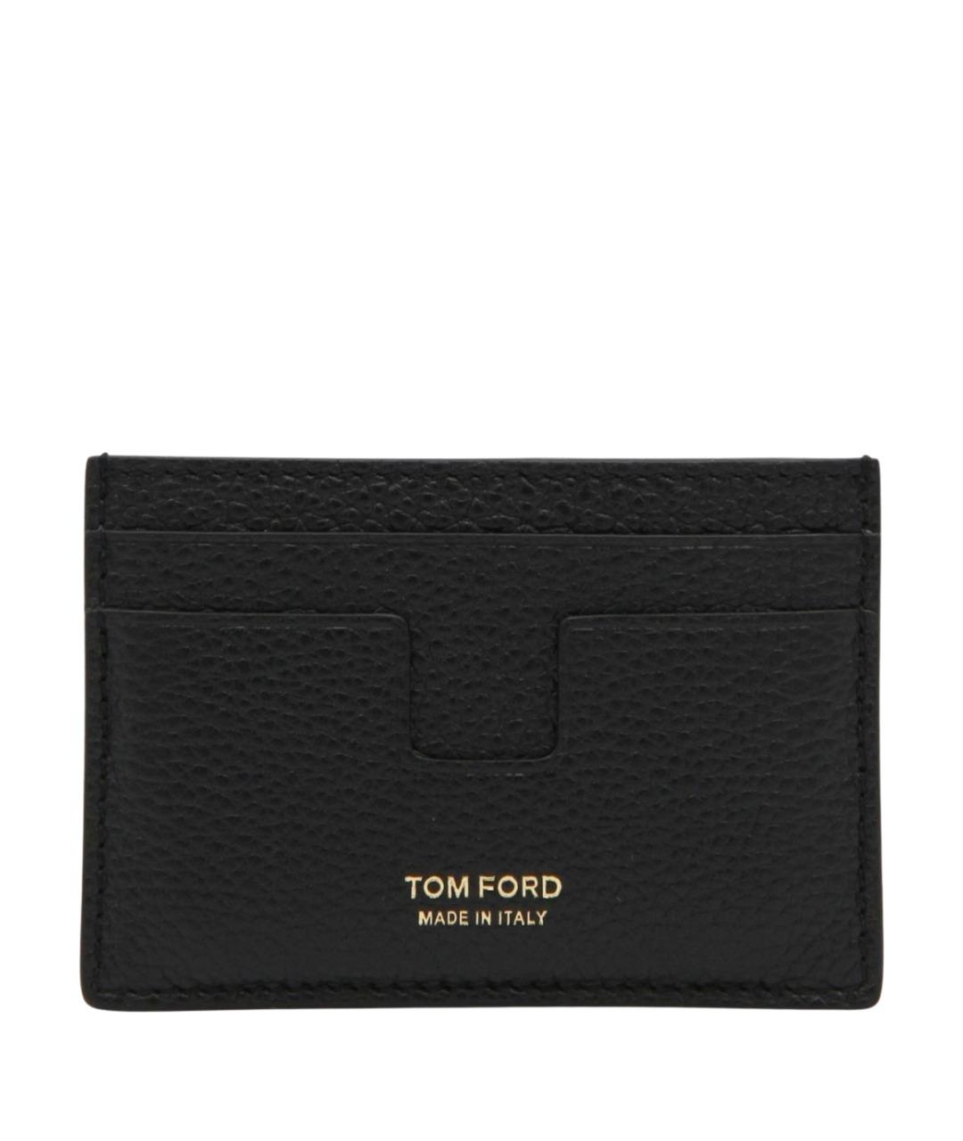 TOM FORD Черный кожаный кардхолдер, фото 1