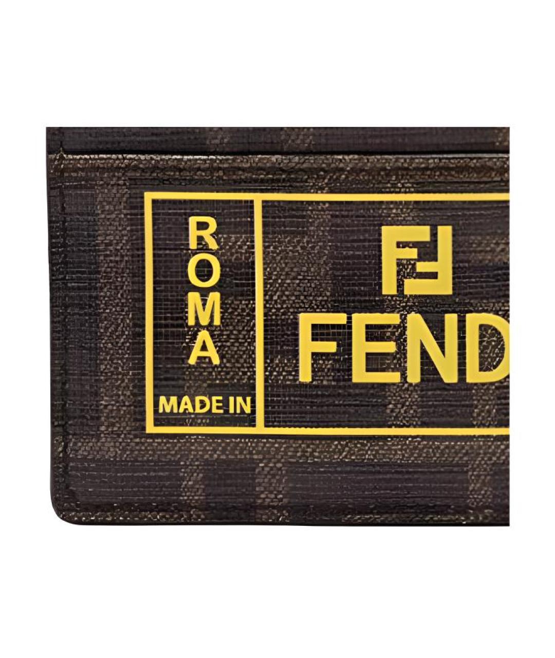 FENDI Коричневый кардхолдер, фото 4