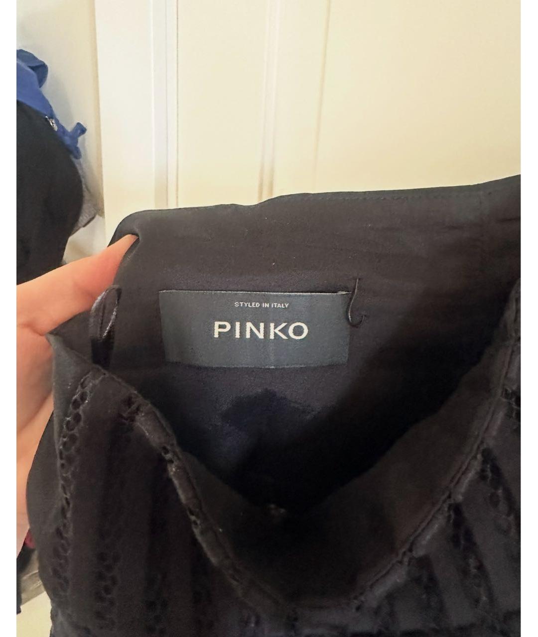 PINKO Черная юбка миди, фото 4