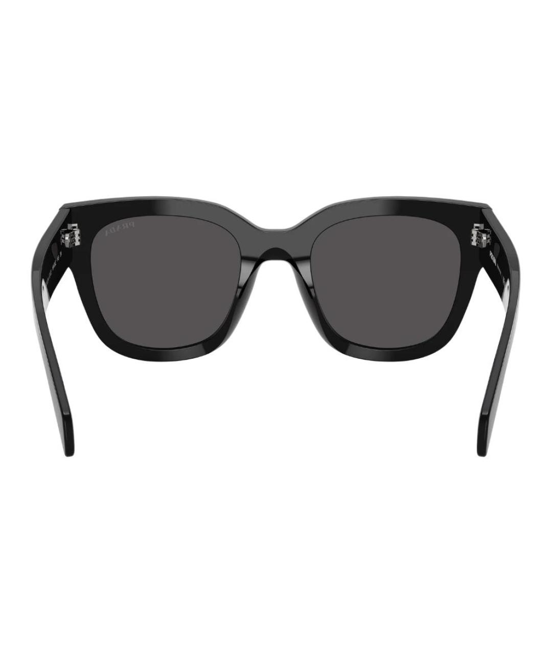 PRADA Черные пластиковые солнцезащитные очки, фото 5
