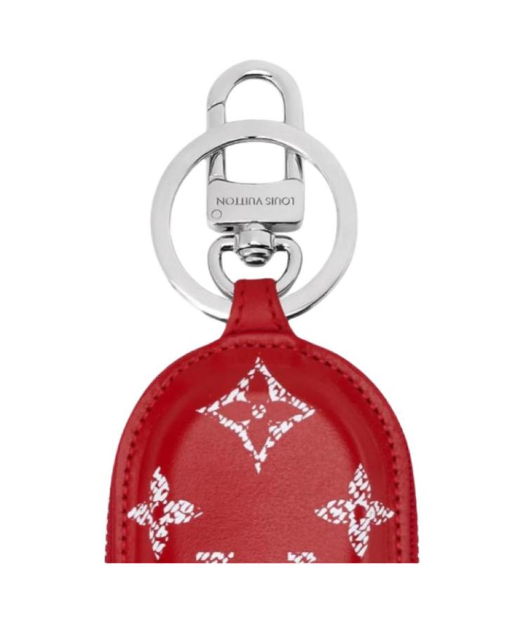 LOUIS VUITTON Красный кожаный кошелек, фото 5