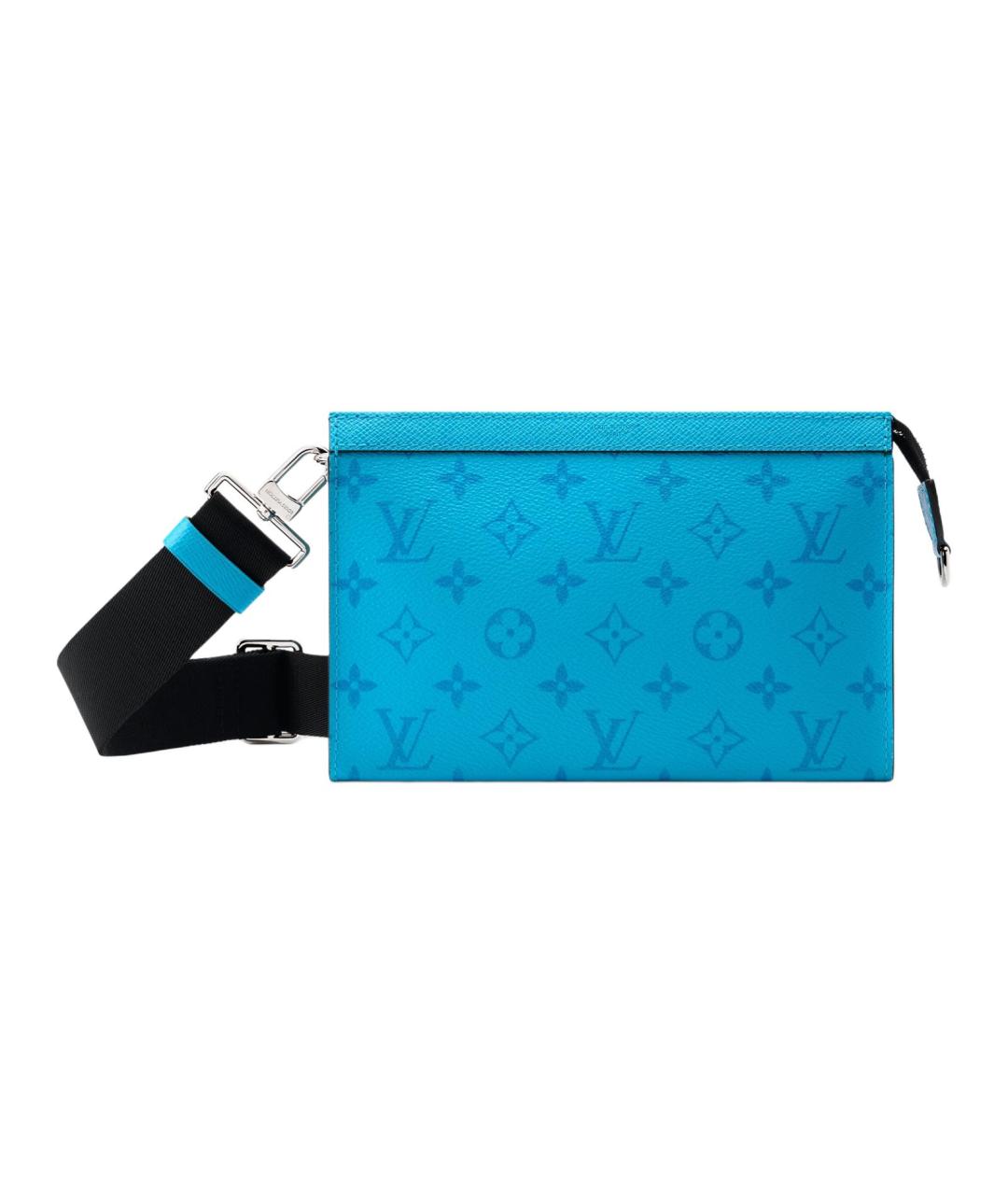 LOUIS VUITTON Синяя сумка на плечо из канвы, фото 1