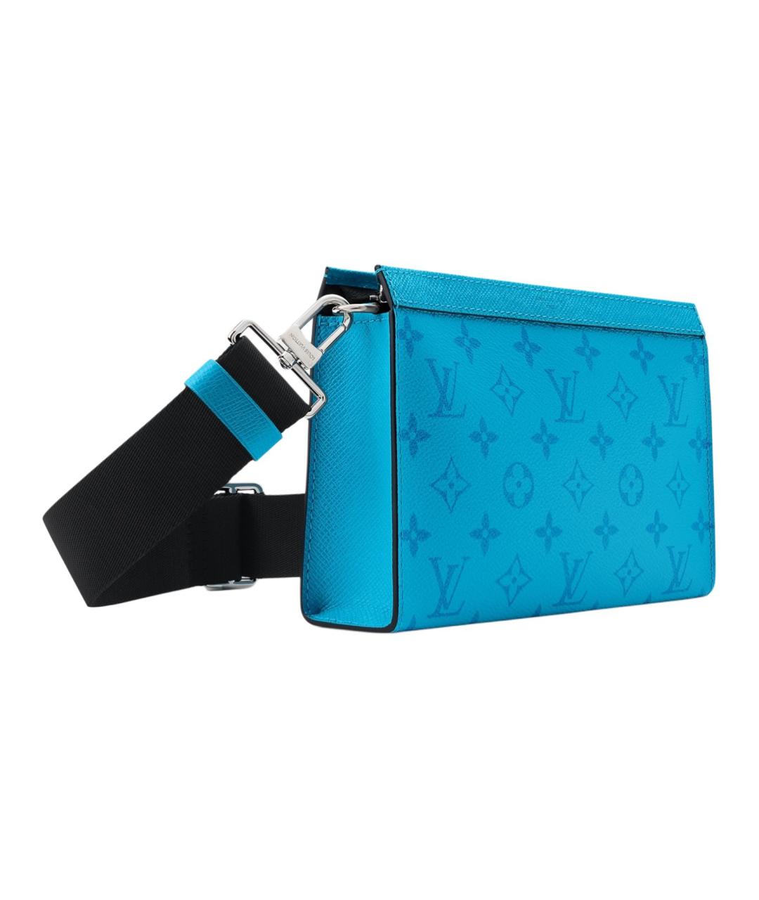 LOUIS VUITTON Синяя сумка на плечо из канвы, фото 2