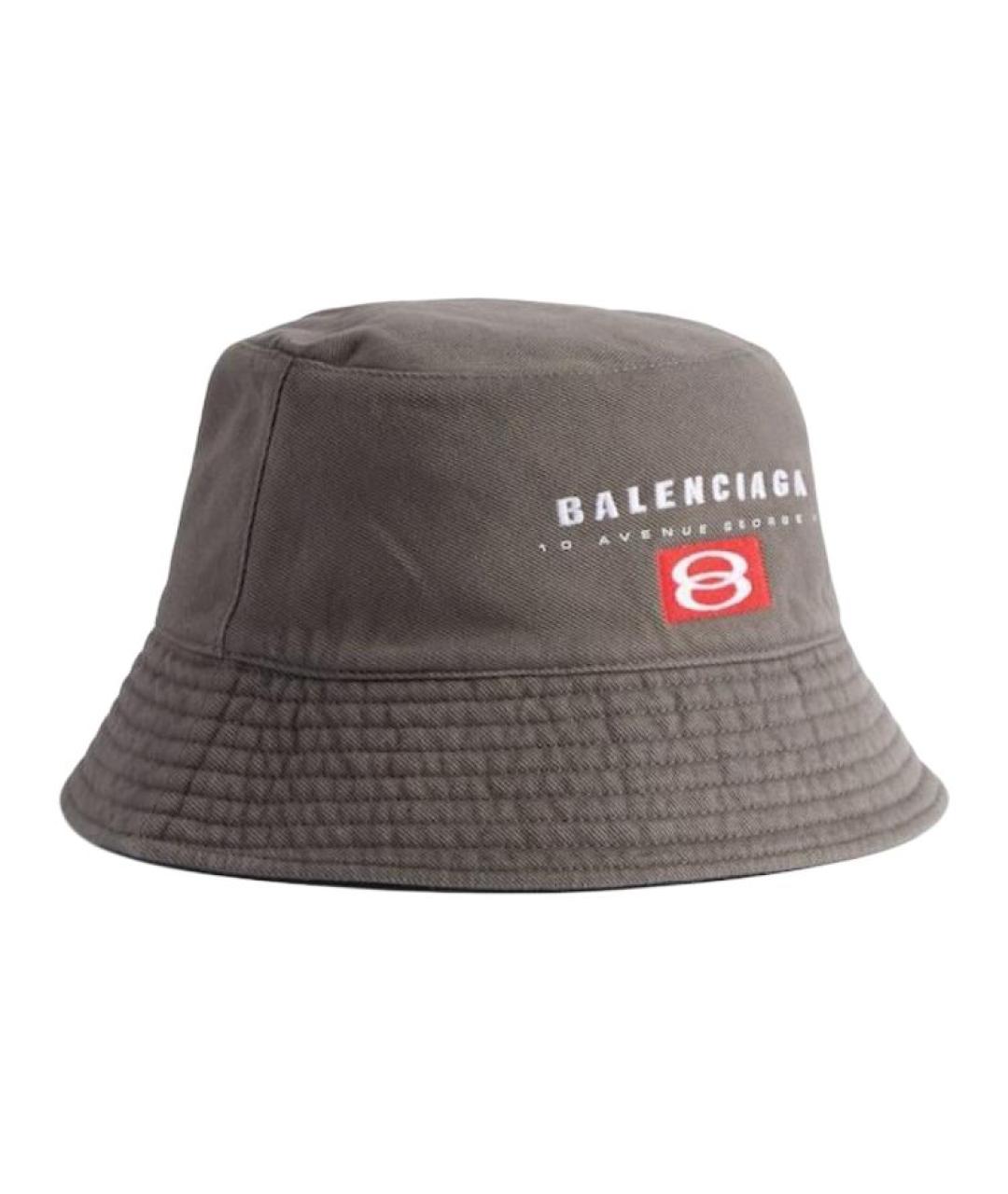 BALENCIAGA Серая хлопковая шляпа, фото 2