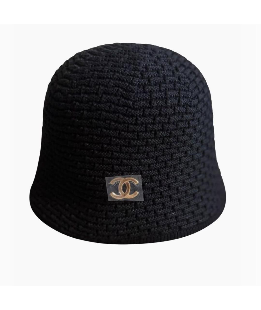CHANEL Черная панама, фото 5