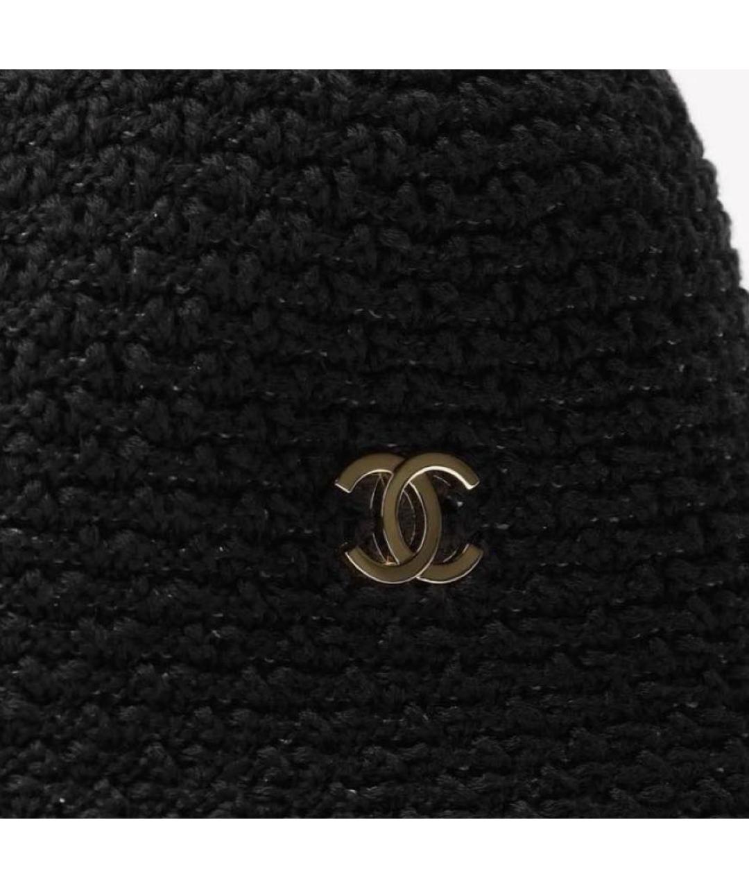 CHANEL Черная панама, фото 3
