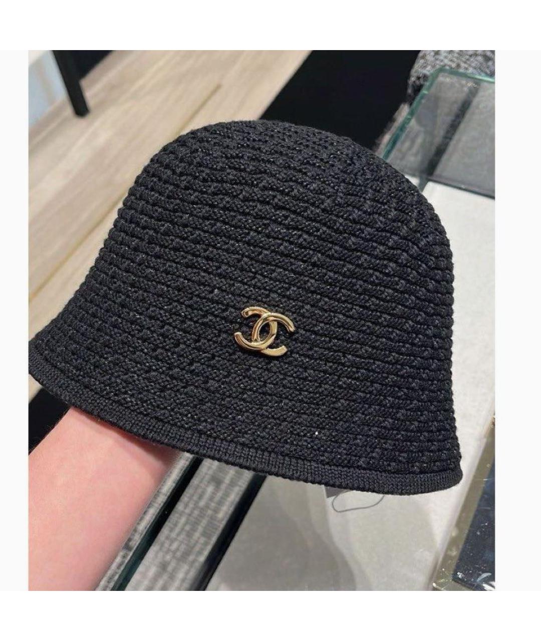 CHANEL Черная панама, фото 4