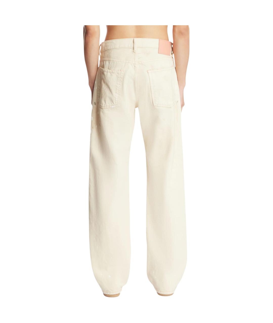 ACNE STUDIOS Белые прямые джинсы, фото 2