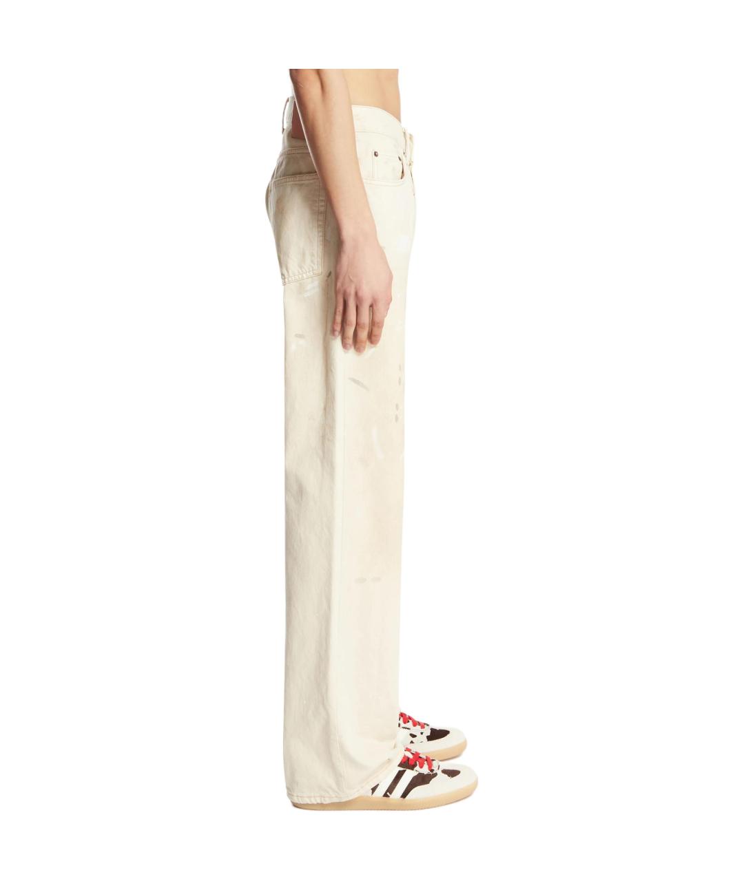 ACNE STUDIOS Белые прямые джинсы, фото 3