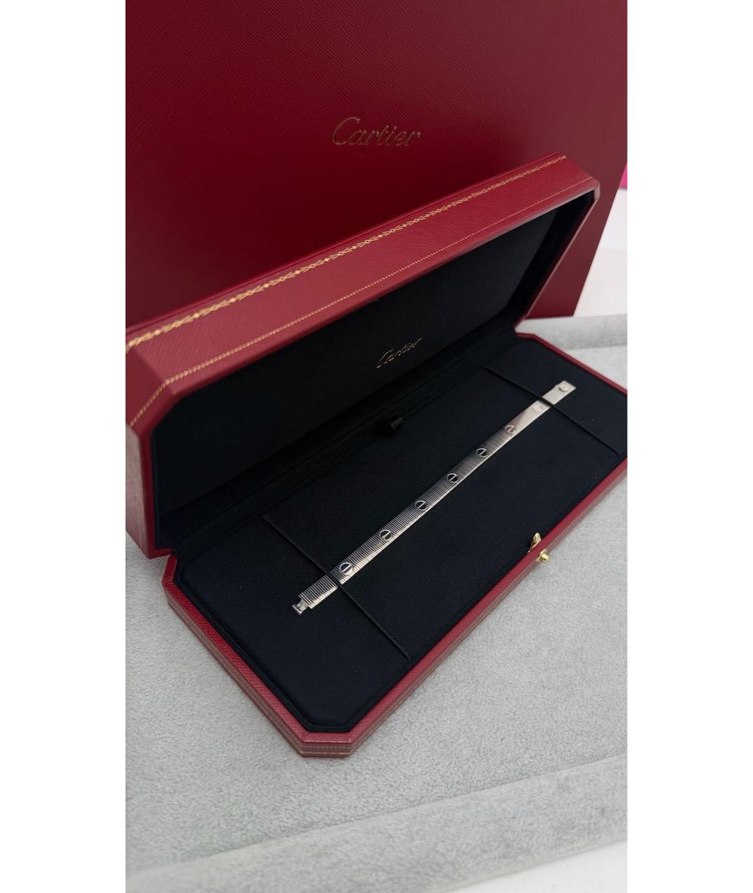 CARTIER Белый браслет из белого золота, фото 3