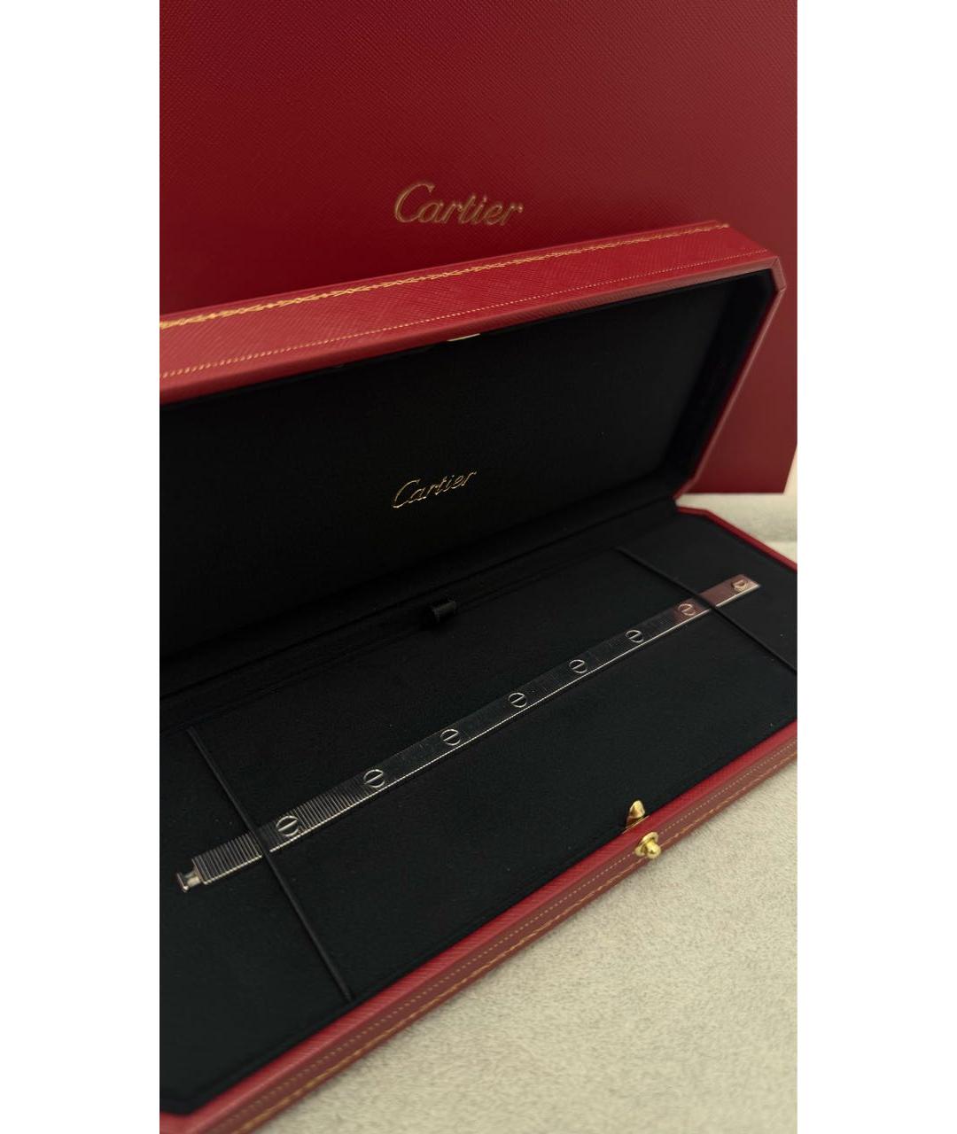 CARTIER Белый браслет из белого золота, фото 2