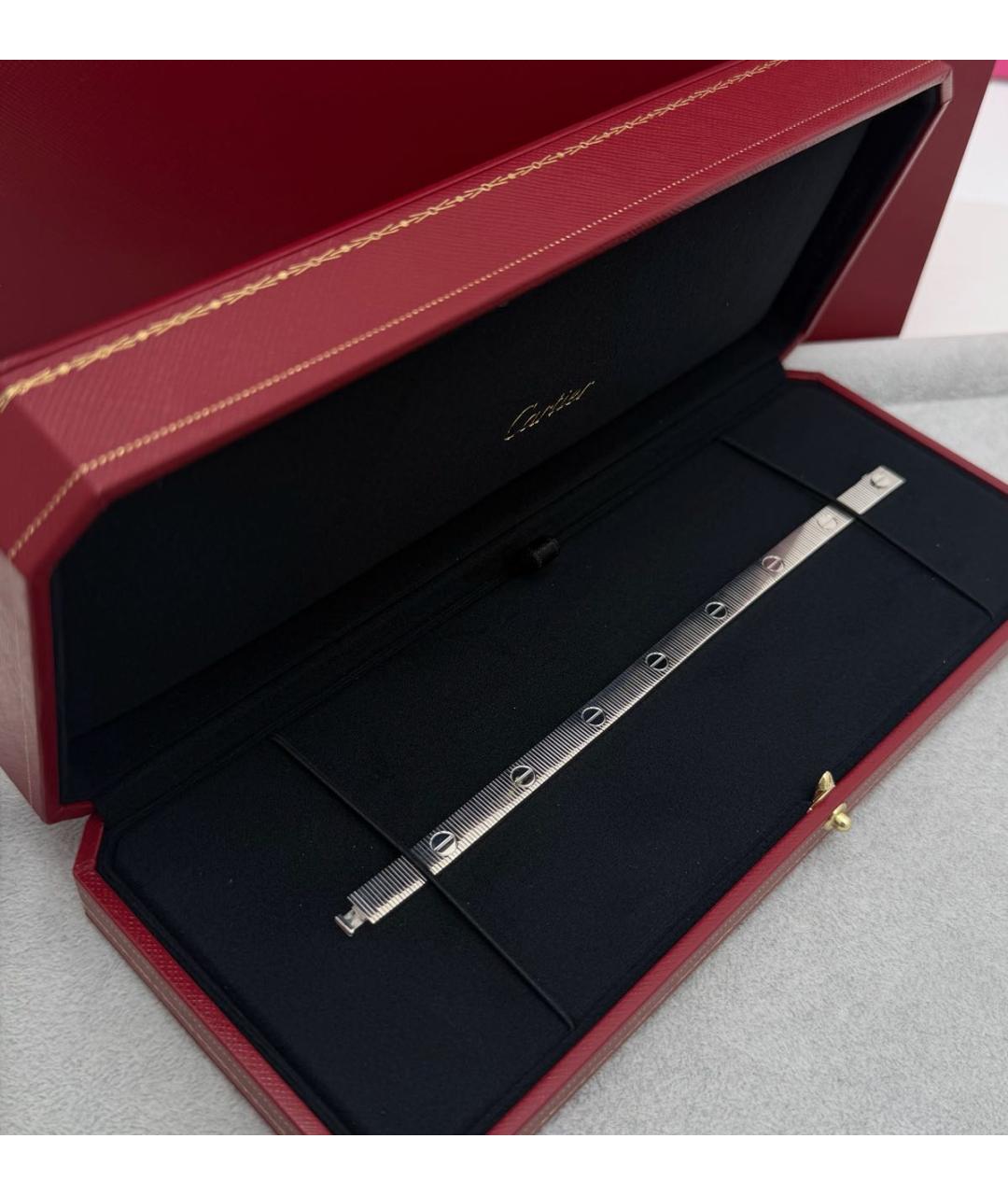 CARTIER Белый браслет из белого золота, фото 7
